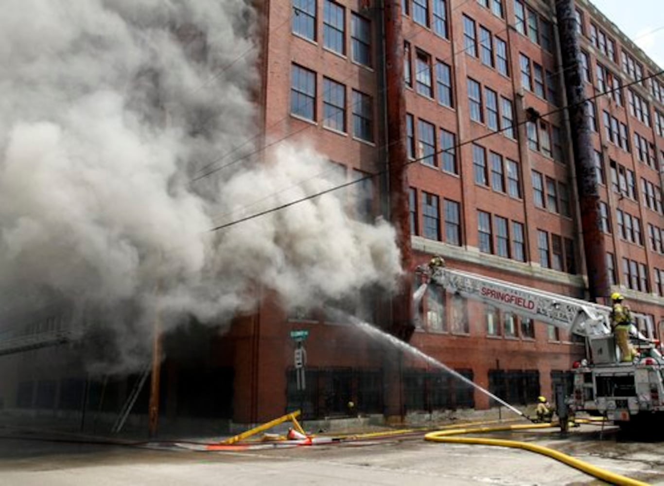 Fire at the Crowell-Collier Building