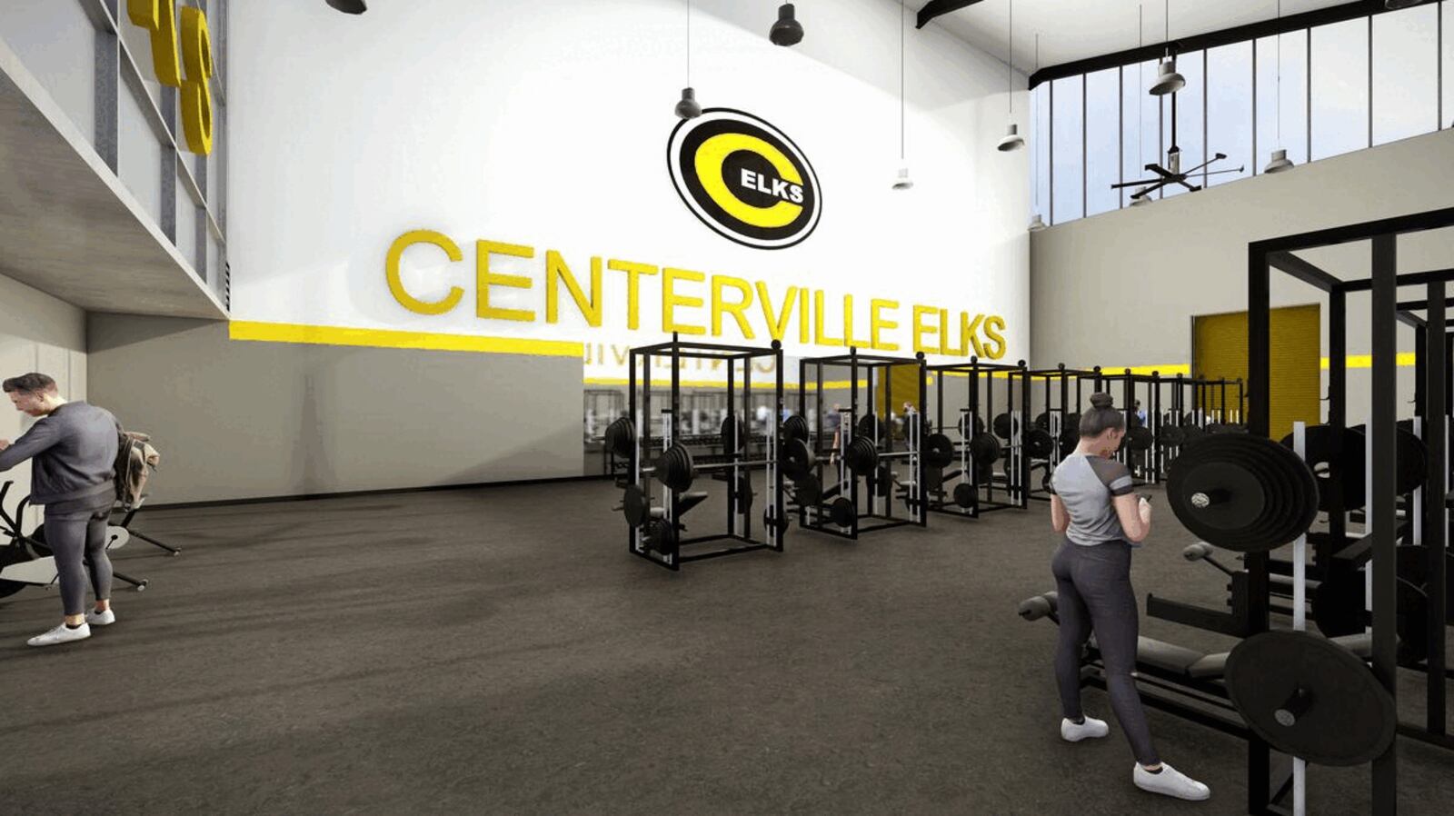 Concept renderings show part of the proposed $9 million indoor sports facility at Centerville High School