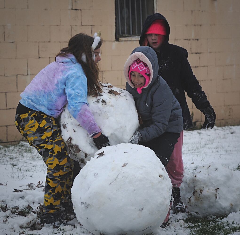 first snowman on of the year