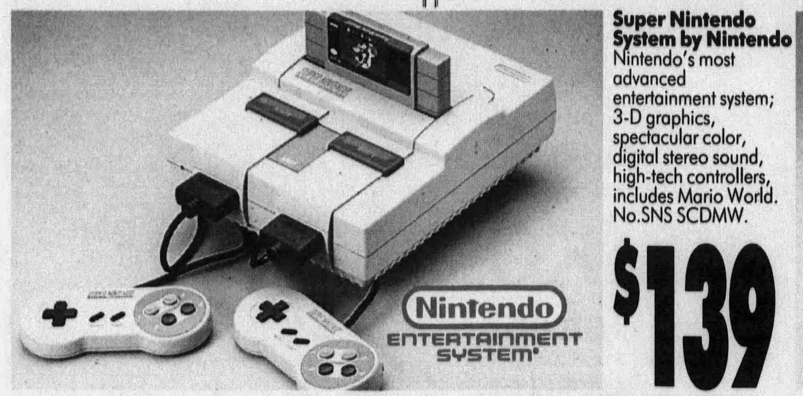 Super Nintendo ad from the 1990s. DAYTON DAILY NEWS ARCHIVES