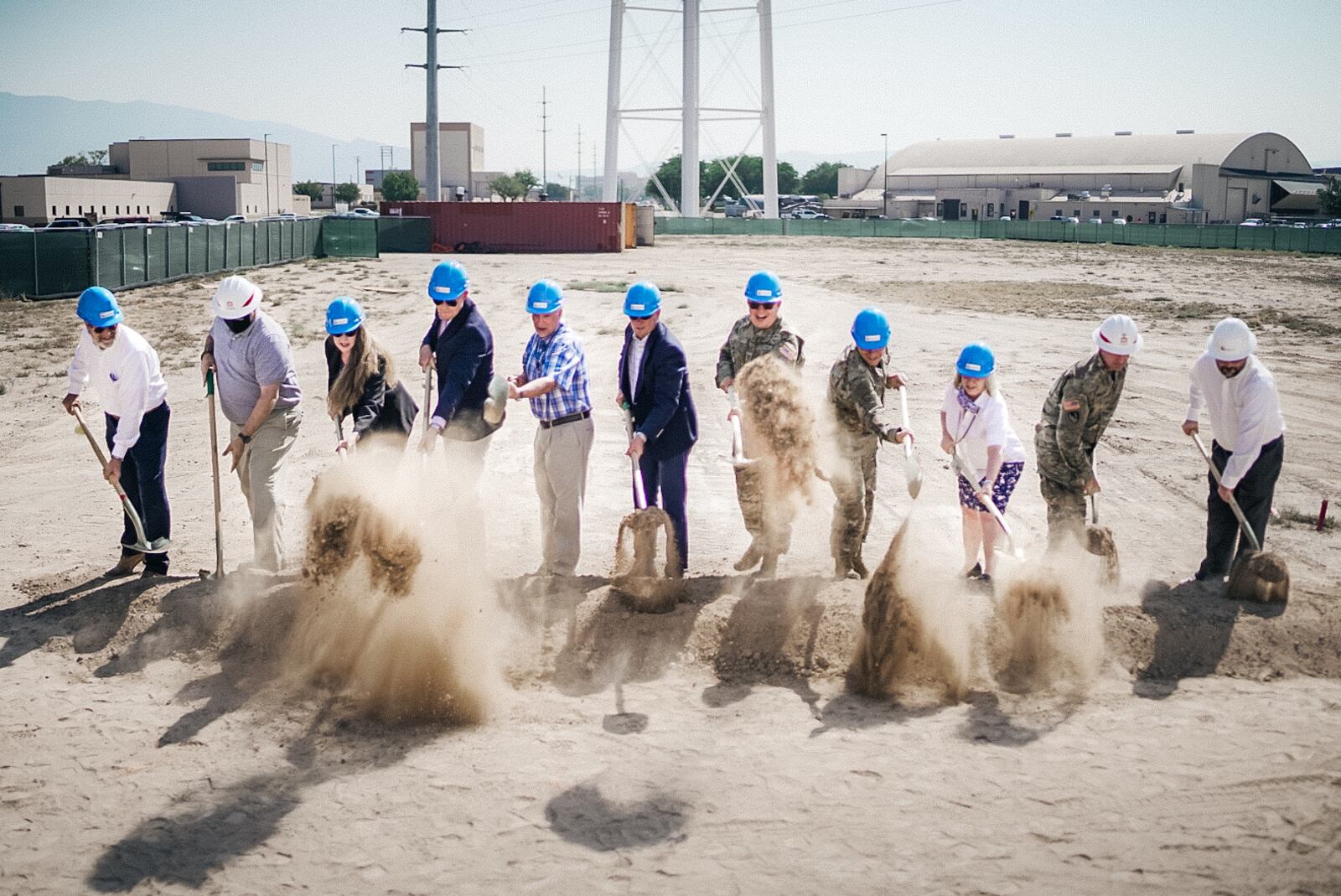 Ground is broken for the 6 million, 10,685-square-foot Wargaming and Advanced Research Simulation (WARS) Laboratory in New Mexico. AFRL photo