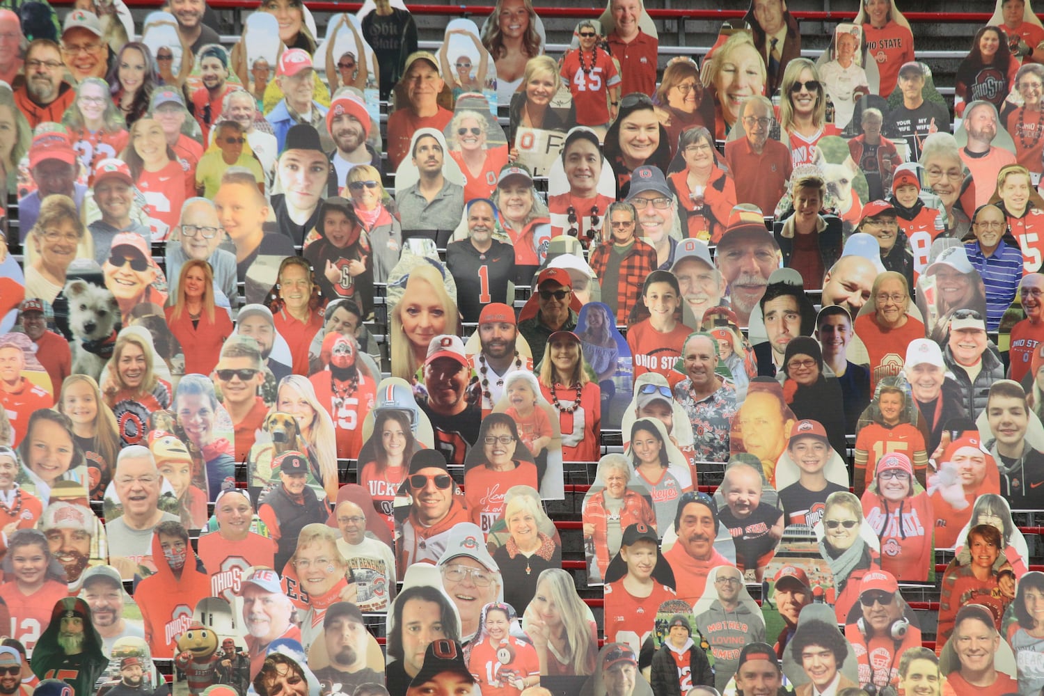 Photos: Ohio State fan cutouts at Ohio Stadium