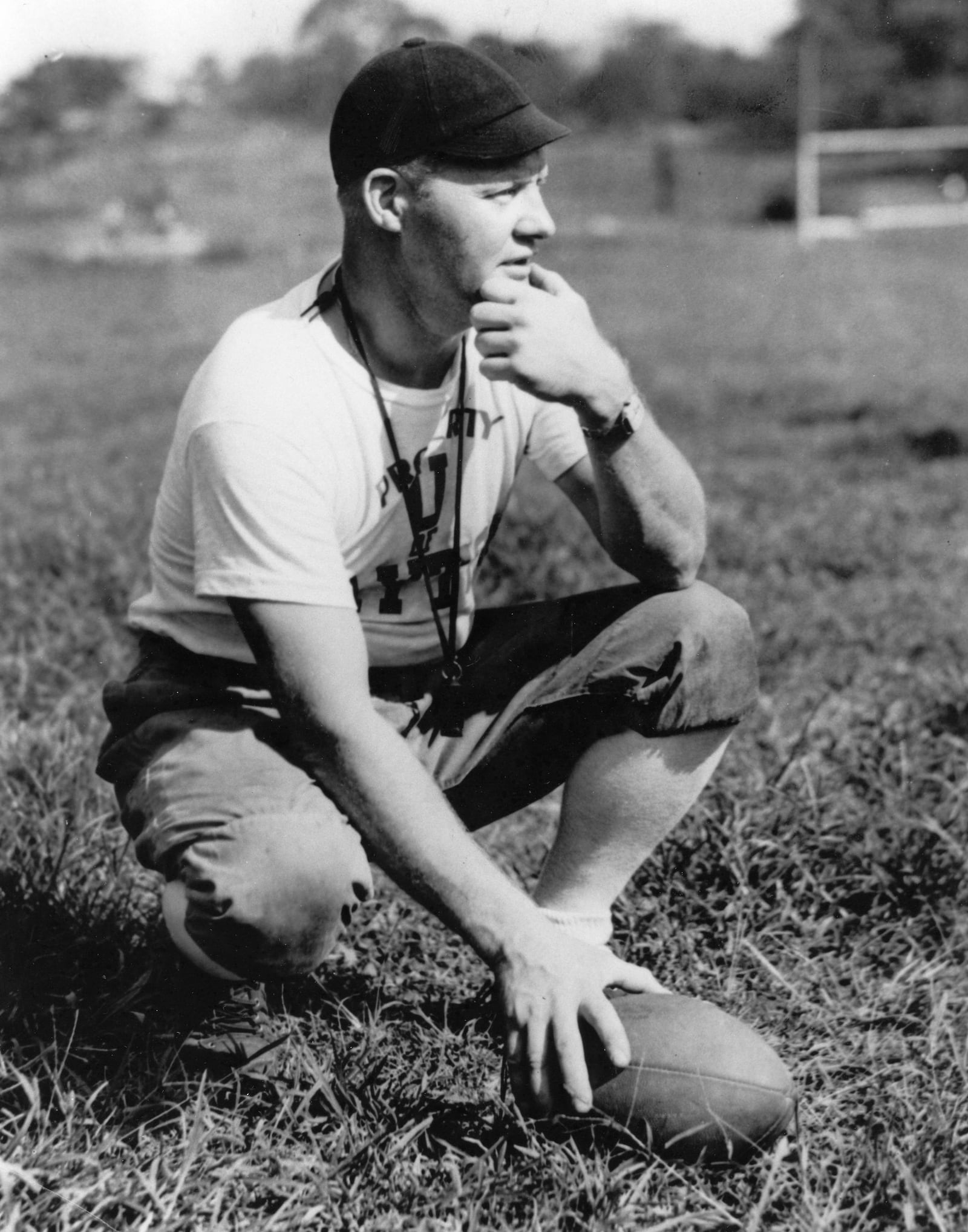 Harry Baujan served as Dayton's head football coach from 1923-1946. Baujan was inducted into the College Football Hall of Fame in 1990. University of Dayton photo