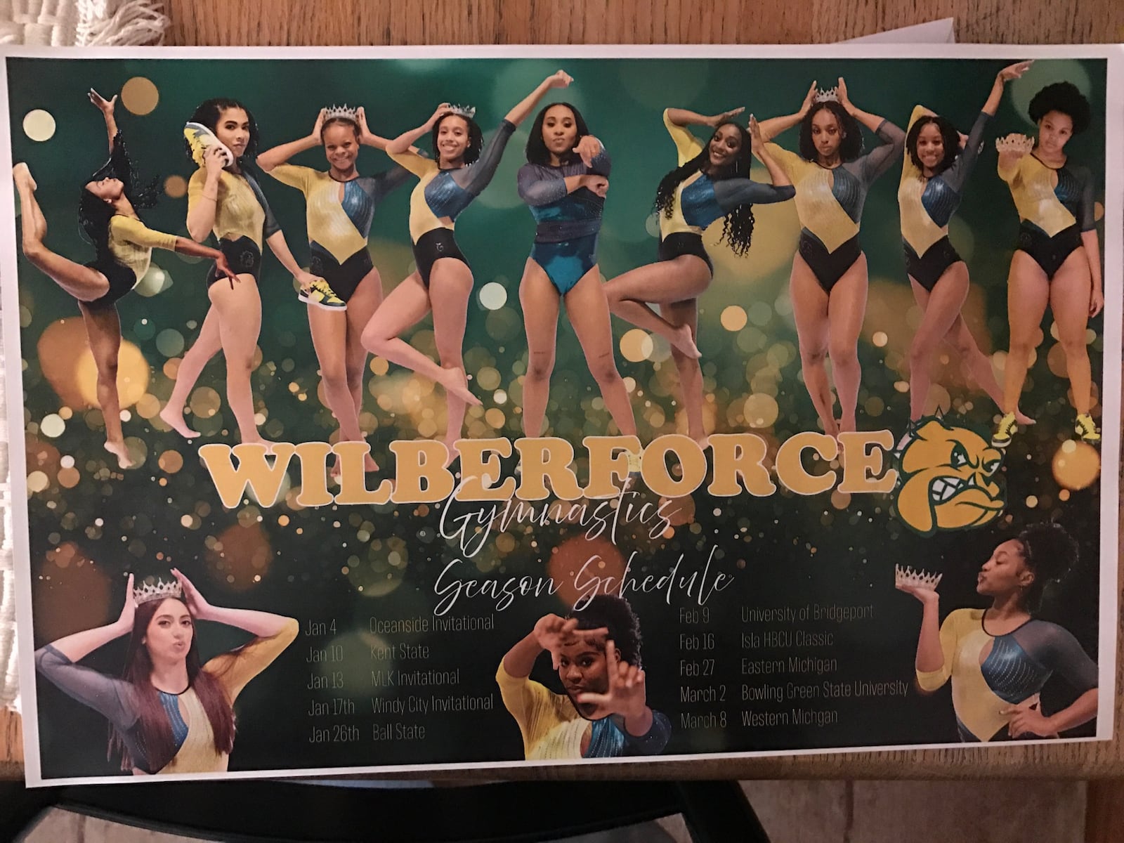 A poster introducing the new Wilberforce gymnastics team. Tom Archdeacon/CONTRIBUTED