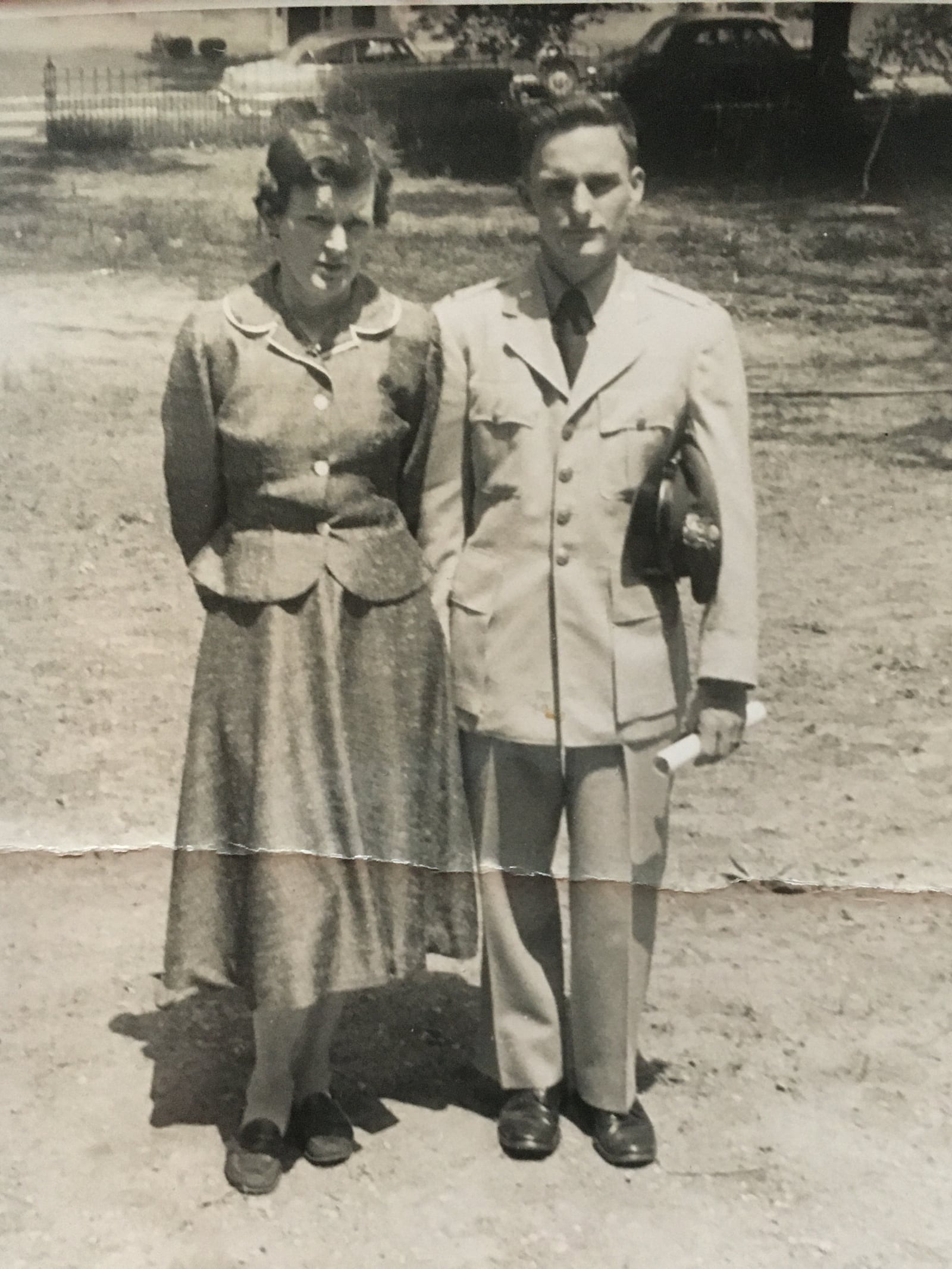 George Lamb with his mother Amy Lamb at his college graduation in June 1955. CONTRIBUTED