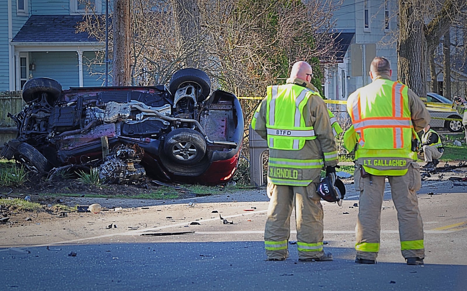 Troy police pursuit ends in double fatality at 202 and 40 Tuesday morning. MARSHALL GORBY\STAFF