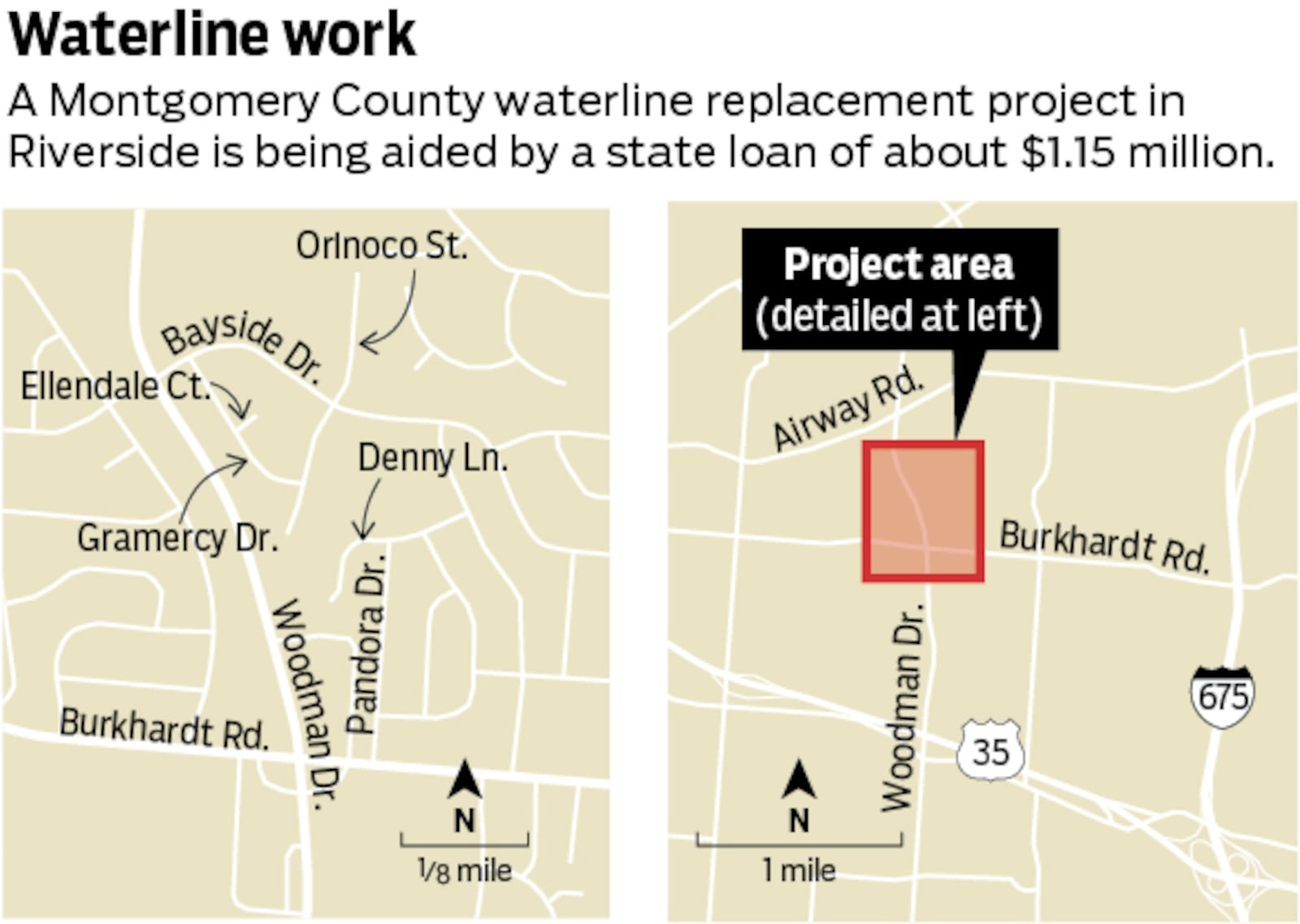 The first of three phases to replace about 3.5 miles of aging water lines - many of which are more than 65 years old – should start the week of July 25. STAFF