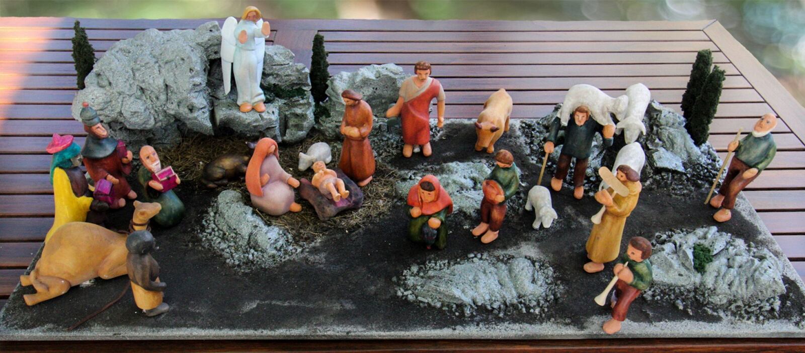 Because of the pandemic, Mike Nygren had more free time to devote to creating his own creche this year. CONTRIBUTED/KAYLA RINKER