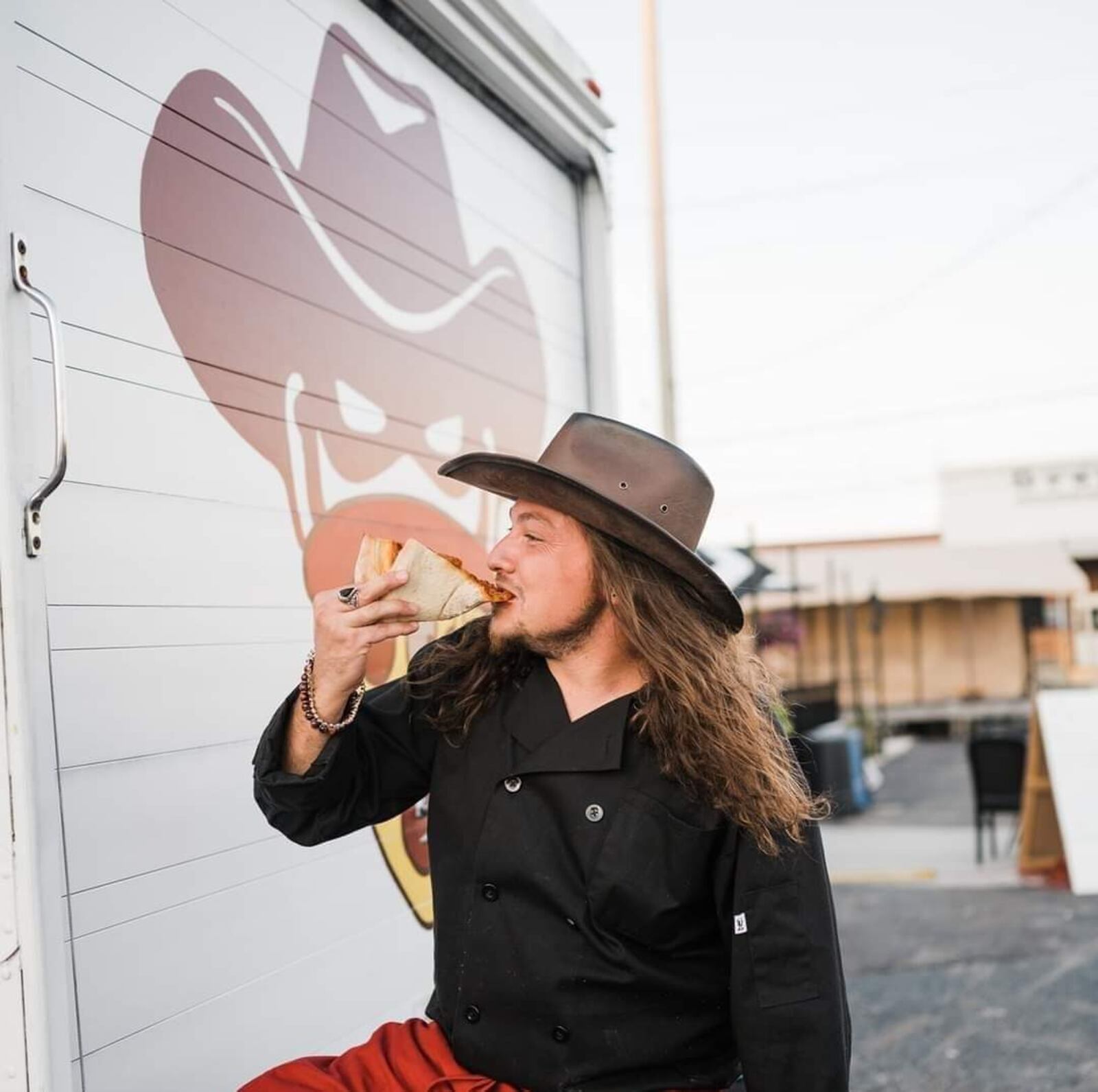 The Pizza Bandit chef and partner, James Burton.