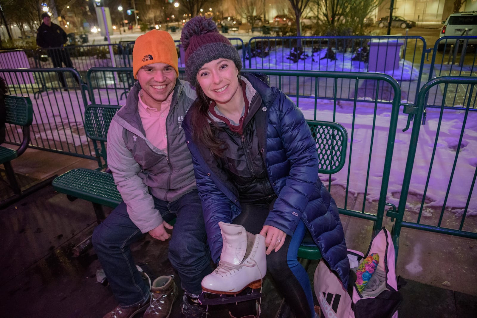 UpDayton hosted a free ice skating night at RiverScape Ice Rink on Friday, Jan. 19, 2018. Here’s who we spotted.