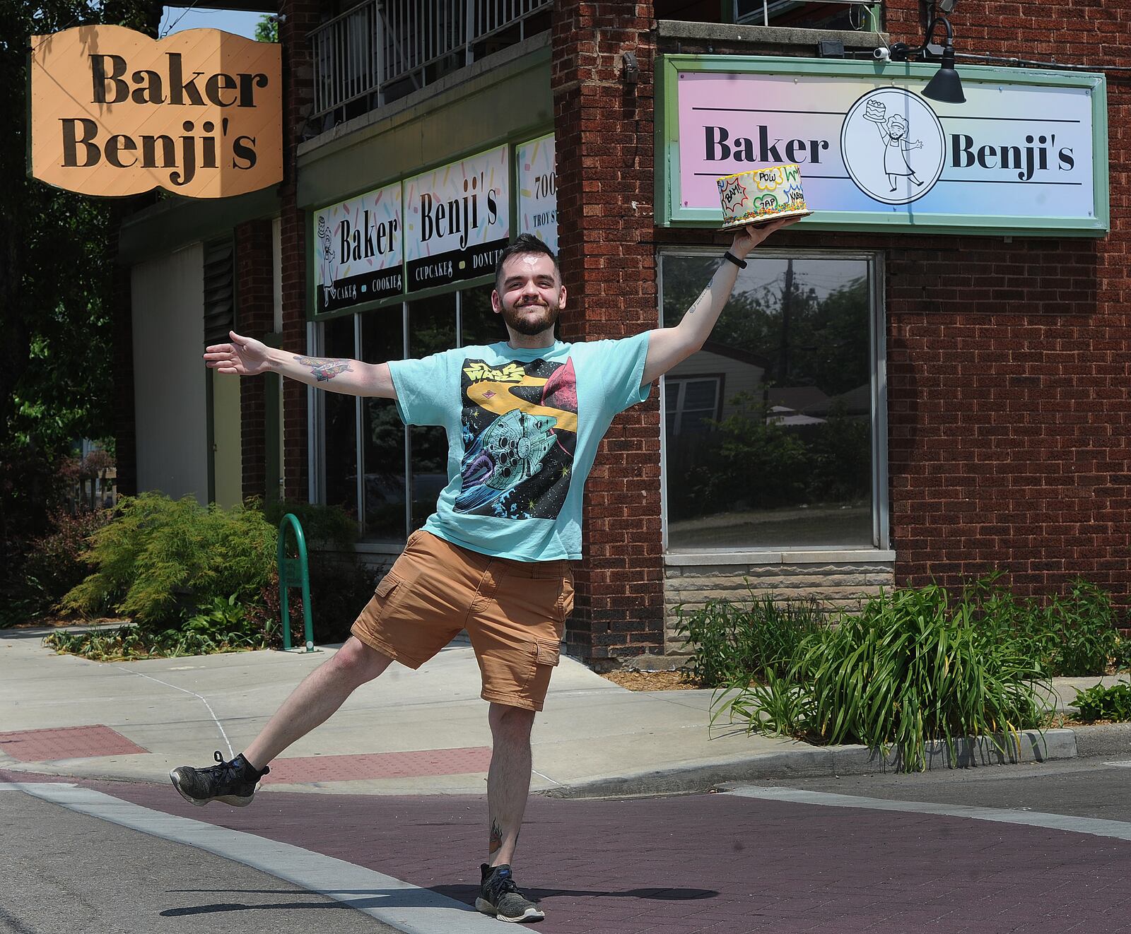 Baker Benji's owner, Benjamin “Benji” Stuckey, at his location at 700 Troy St. in Old North Dayton. MARSHALL GORBY\STAFF