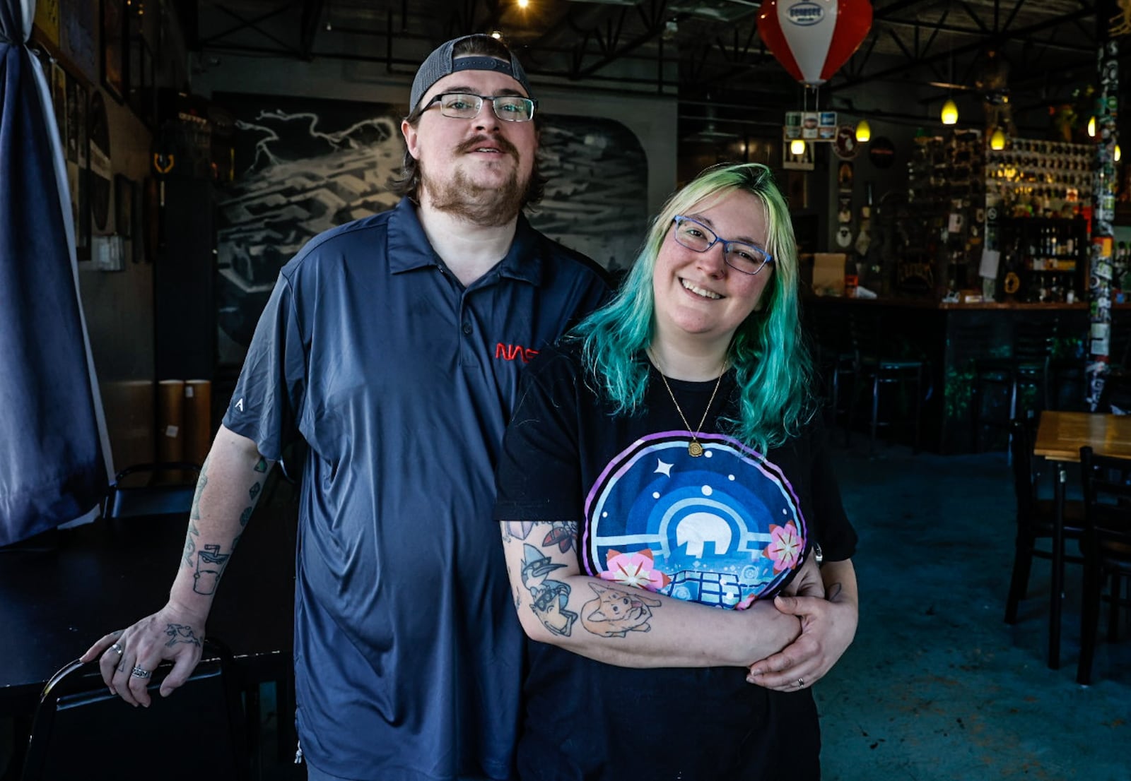 Andrew and Chrissy Sparks are opening a new business, Bitter Blossom Tea & Apothecary next to their existing business, D20 on Whipp Road. They are aiming to open the first of May. JIM NOELKER/STAFF