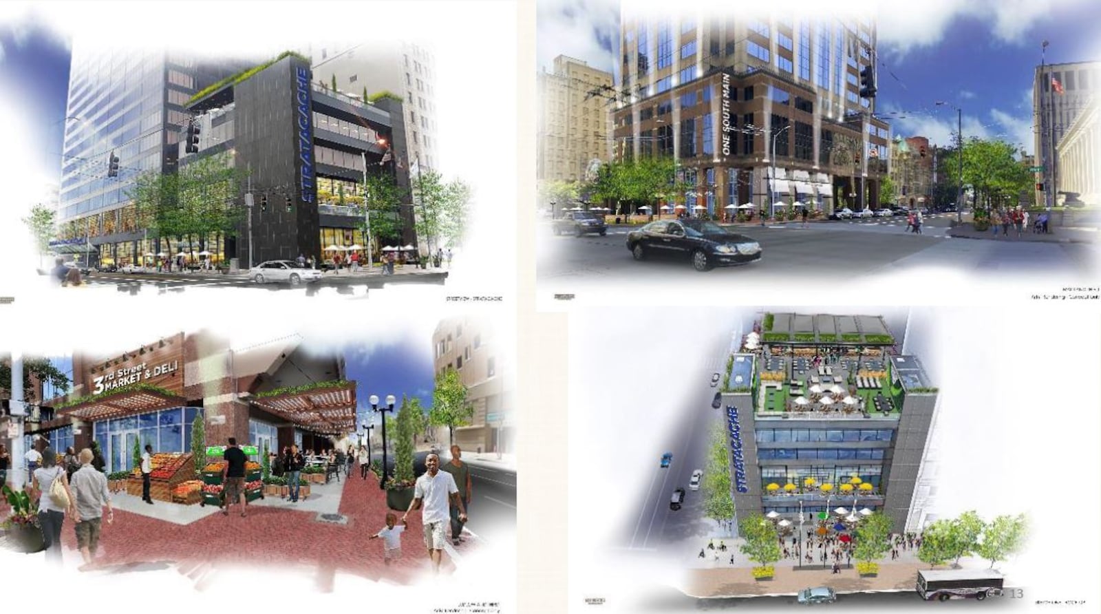 Conceptual renderings for downtown Dayton. CONTRIBUTED