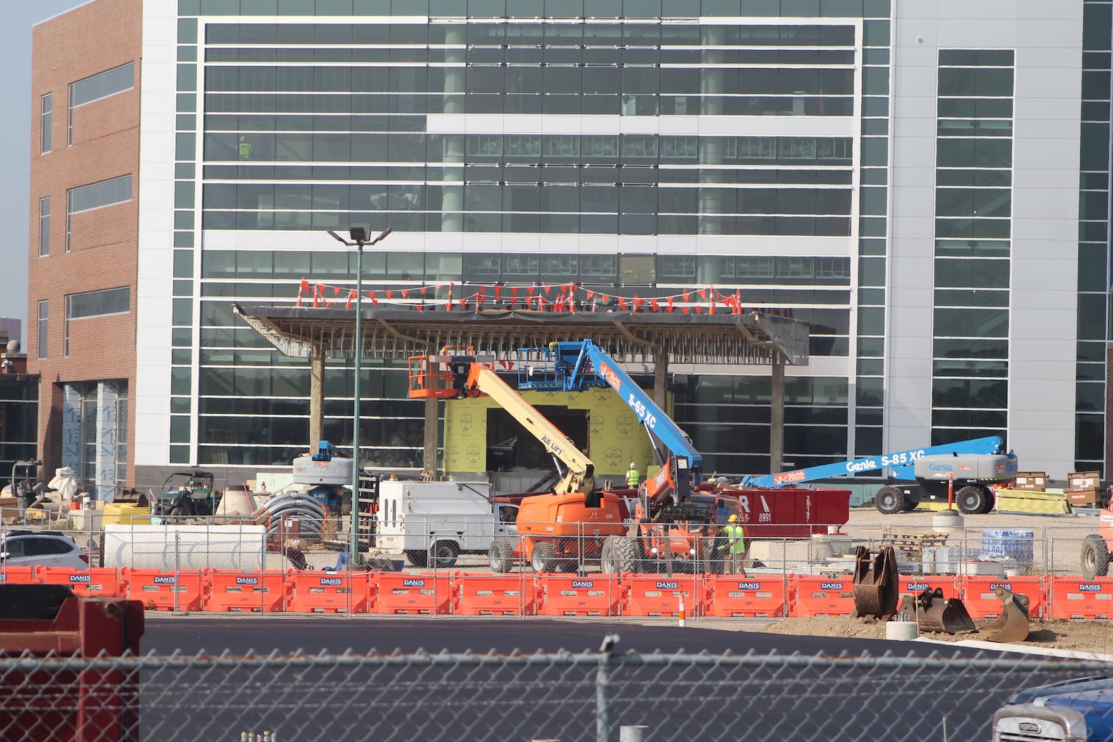 Construction continues on Dayton Children's five-story specialty care outpatient center  The $78 project is located at the main hospital campus in Old North Dayton. CORNELIUS FROLIK / STAFF