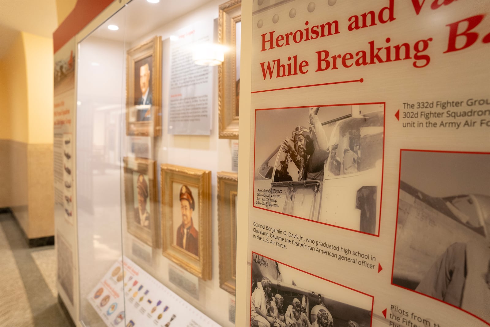 The legacy of the Tuskegee Airmen is on permanent display at the Supreme Court of Ohio's Visitor Education Center. CONTRIBUED