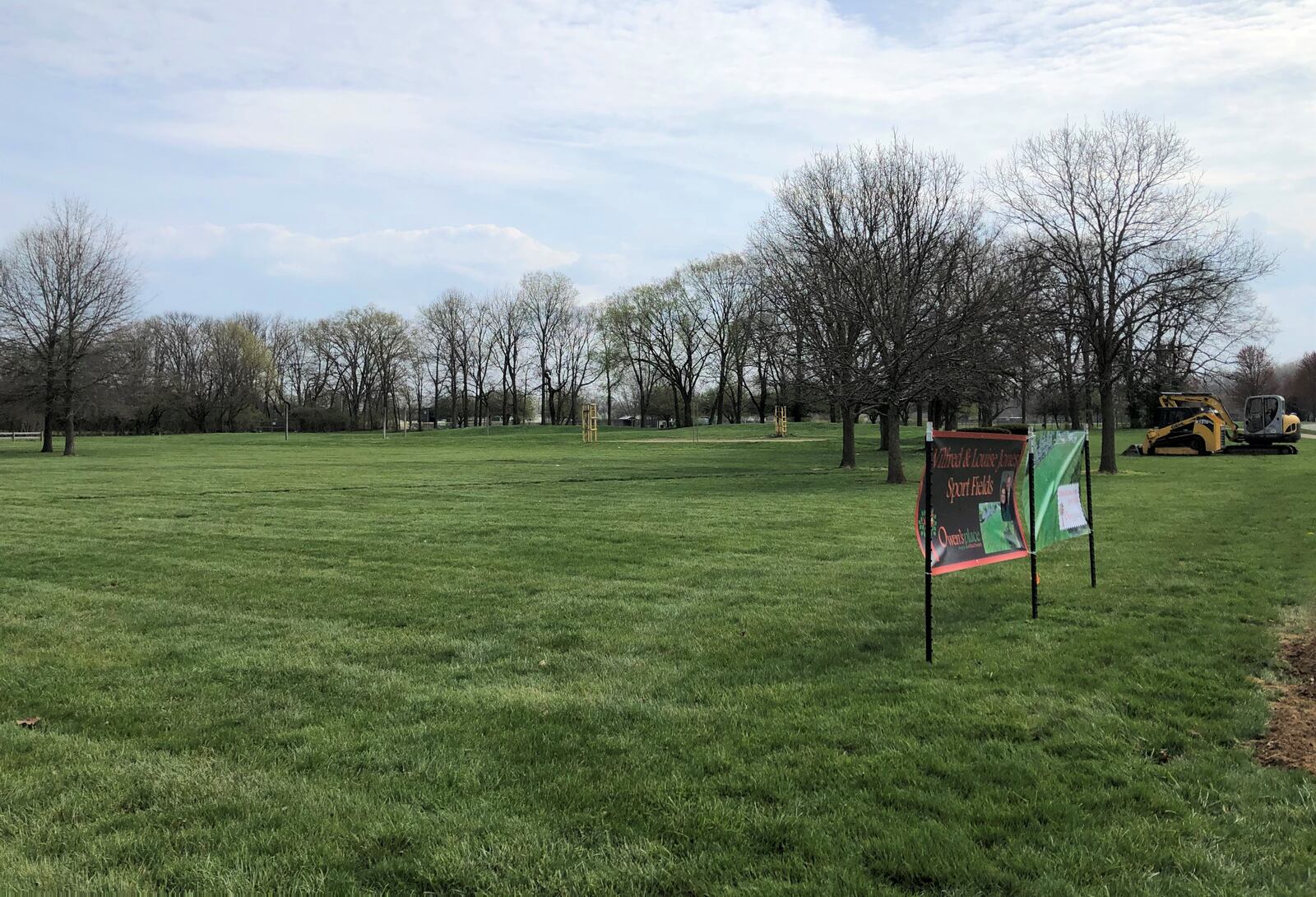 The site next to the playground at Owen's Place Park will soon be home to two accessible ball fields. STAFF/BONNIE MEIBERS