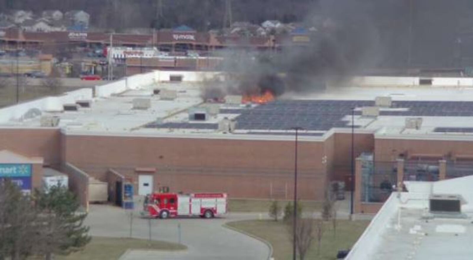 View from WHIO’s Pentagon Tower at  I-675 at  North Fairfield Road