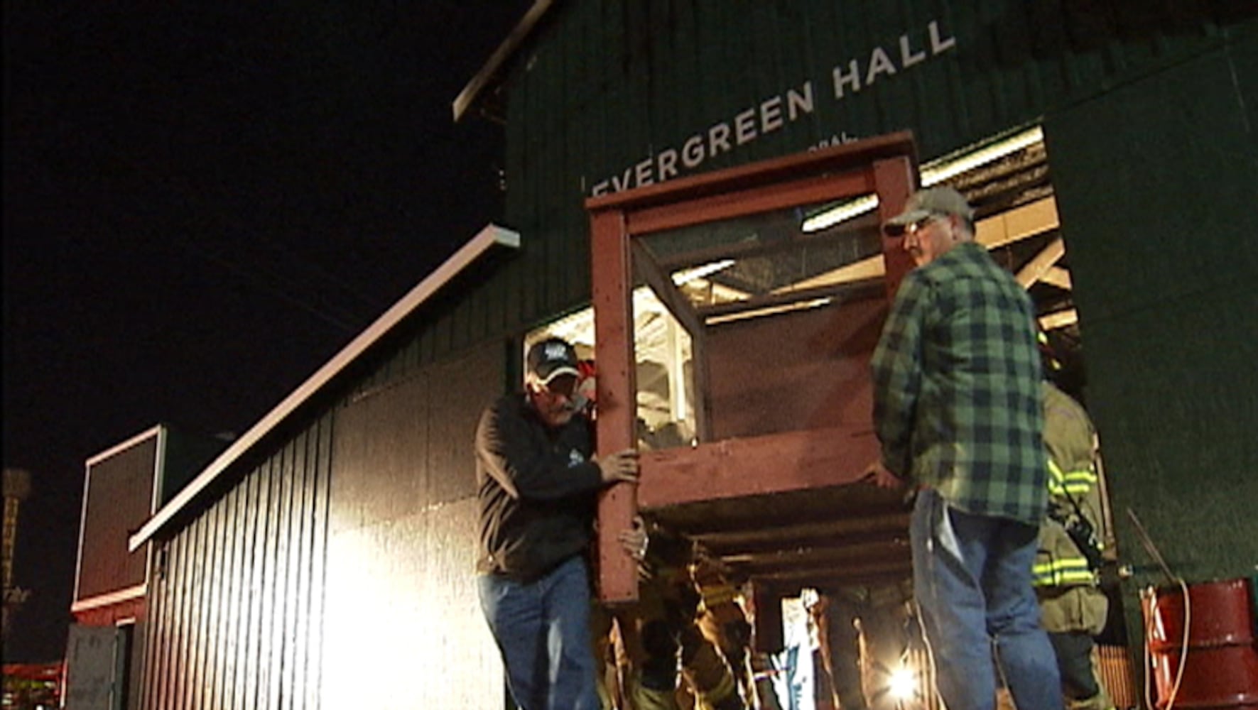 Fire at Washington State Fair Evergreen Hall