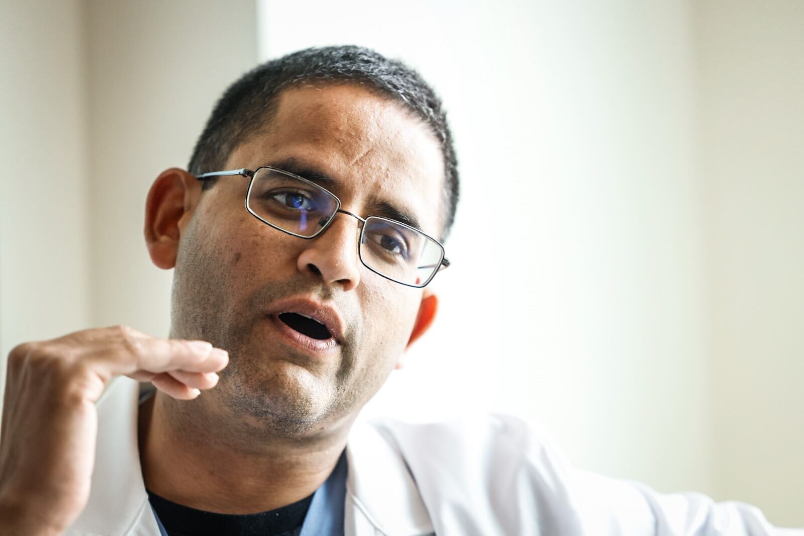 Dr. Akil Patel is a neurosurgeon for Kettering Health, talks about the increasing prevalence of strokes in Ohio. JIM NOELKER/STAFF