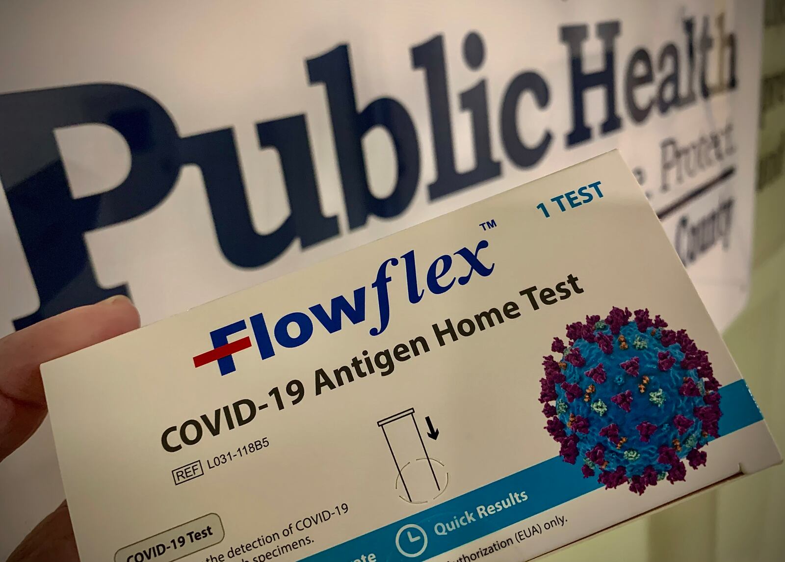 Dayton & Montgomery County, Public Health is providing free COVID tests to local people. MARSHALL GORBY\STAFF