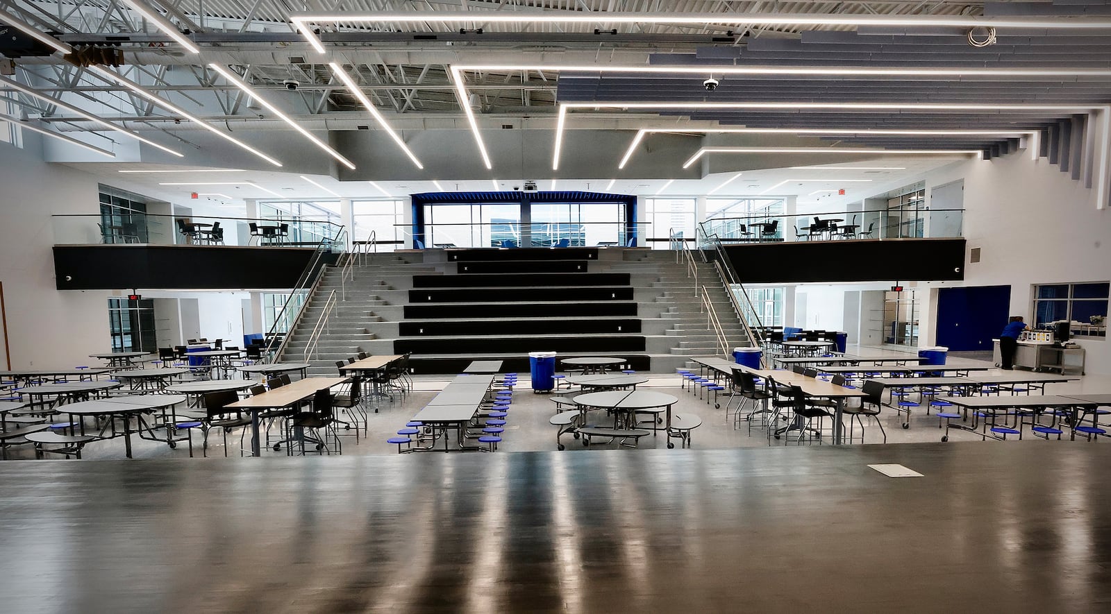 Inside the new Warner Middle School in Xenia. MARSHALL GORBY\STAFF