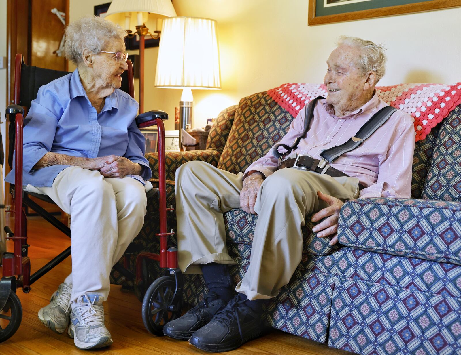 June and Hubert Malicote celebrated their 79th wedding anniversary and both turned 100 in July. They died 20 hours apart together at Hospice on Nov. 30 and Dec. 1, 2022.  NICK GRAHAM/STAFF