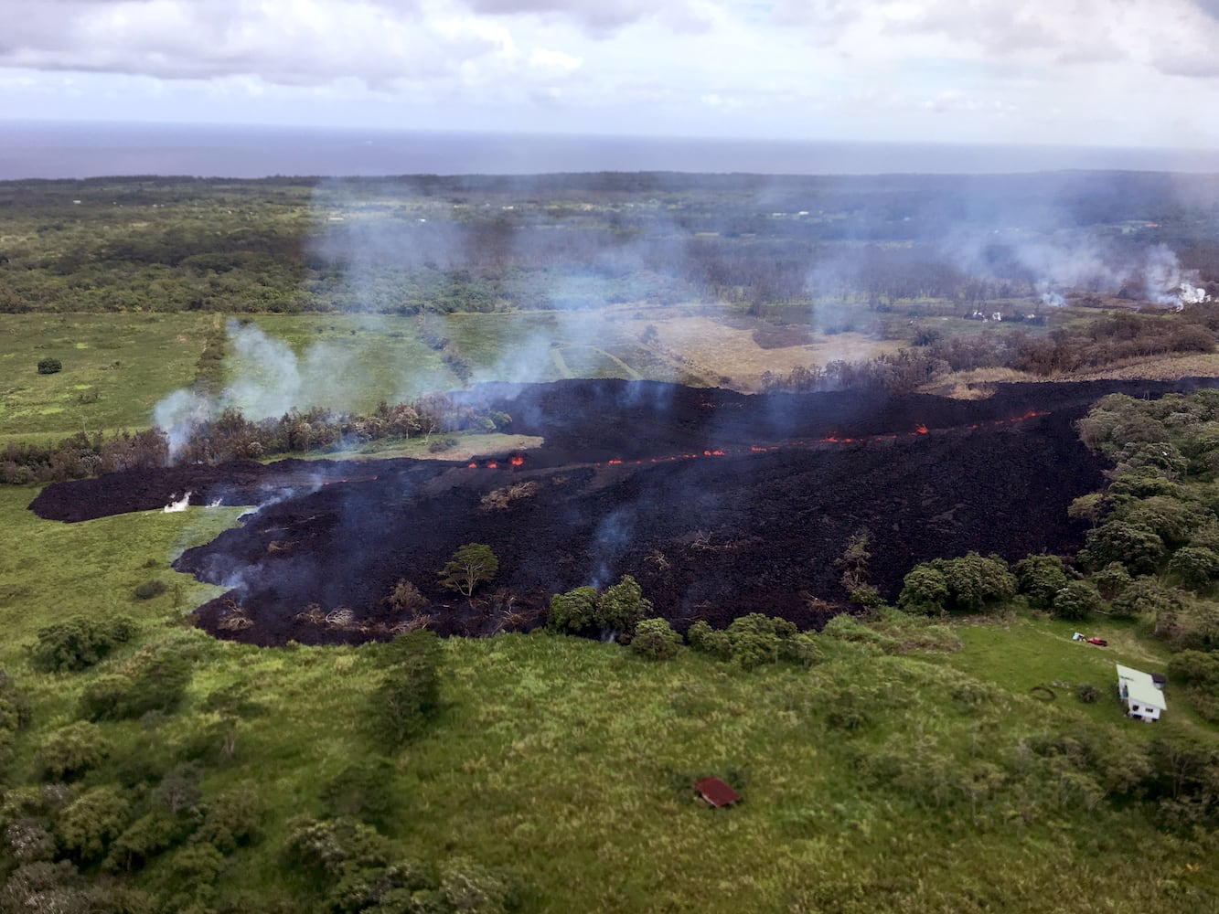 Photos: Hawaii volcano erupts