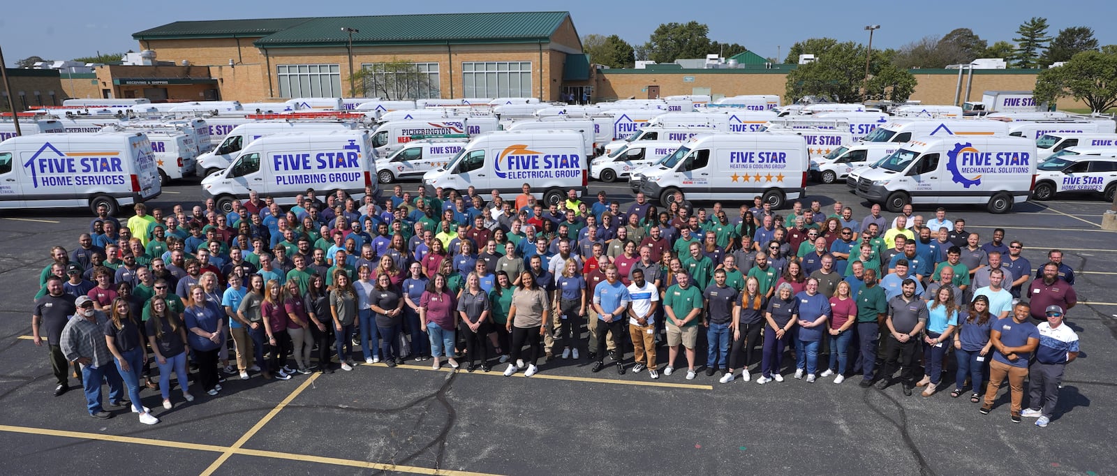 Employees at Five Star Heating and Cooling Group, a second-chance employer for those recovering from addiction, gather at Emerge Recovery and Trade Initiative in Xenia. CONTRIBUTED