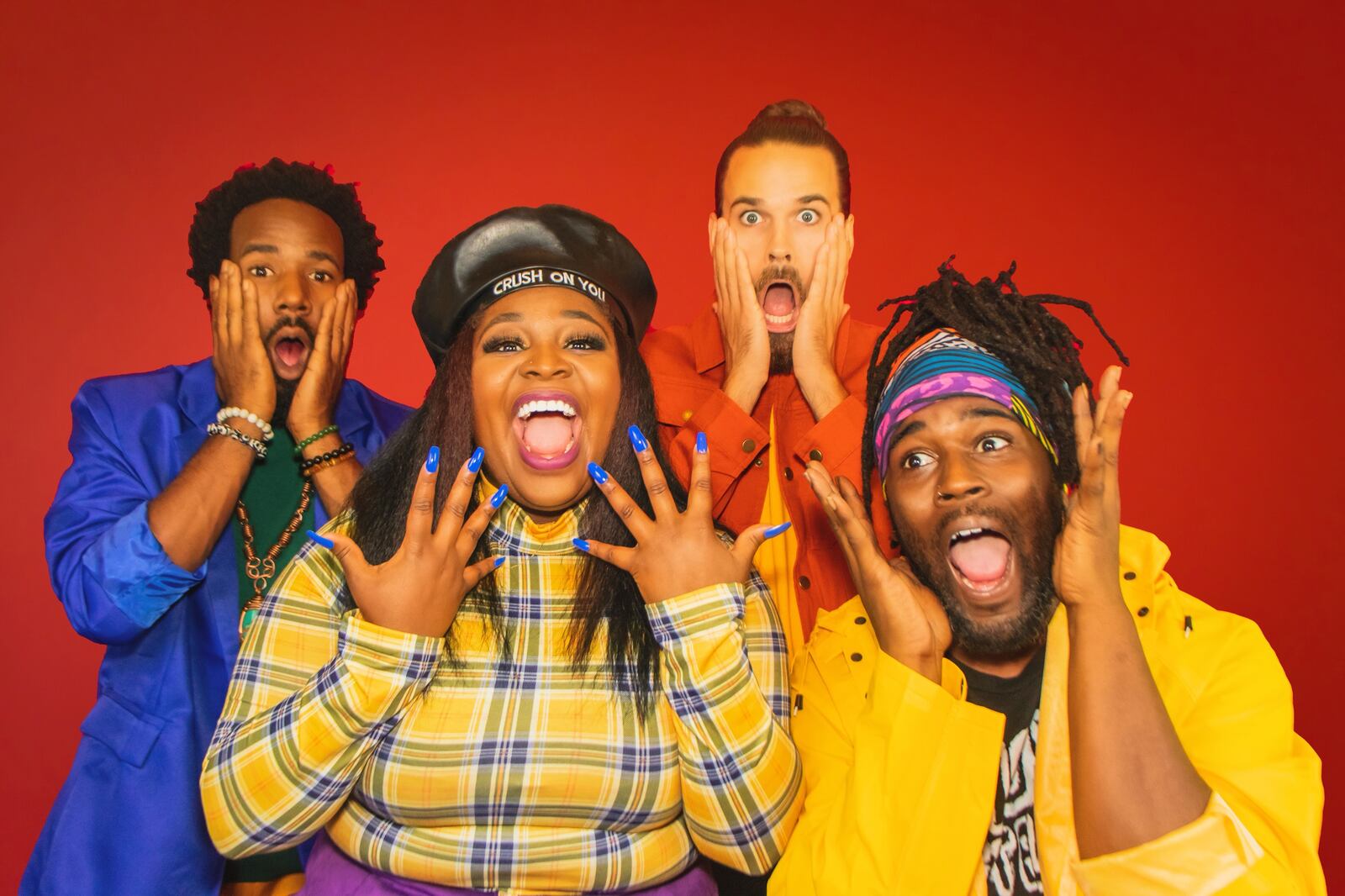 Grammy-nominated R&B act Tank and the Bangas, (left to right) Norman Spence, Tarriona “Tank” Ball, Albert Allenback and Joshua Johnson, headline the Juneteenth Commemoration, Celebration and Community Concert at Levitt Pavilion in Dayton on Saturday, June 19. CONTRIBUTED