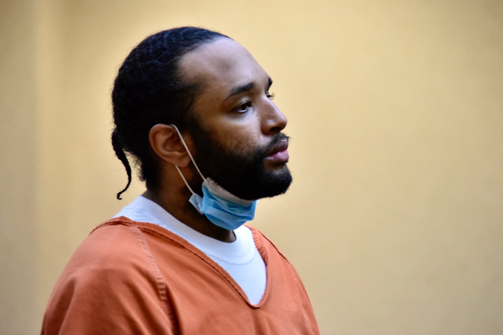 Anson Pride pleaded guilty on Wednesday, Sept. 30, 2020, to charges related to stabbing a woman to death and setting her house on fire on Lind Street in Middletown. NICK GRAHAM / STAFF