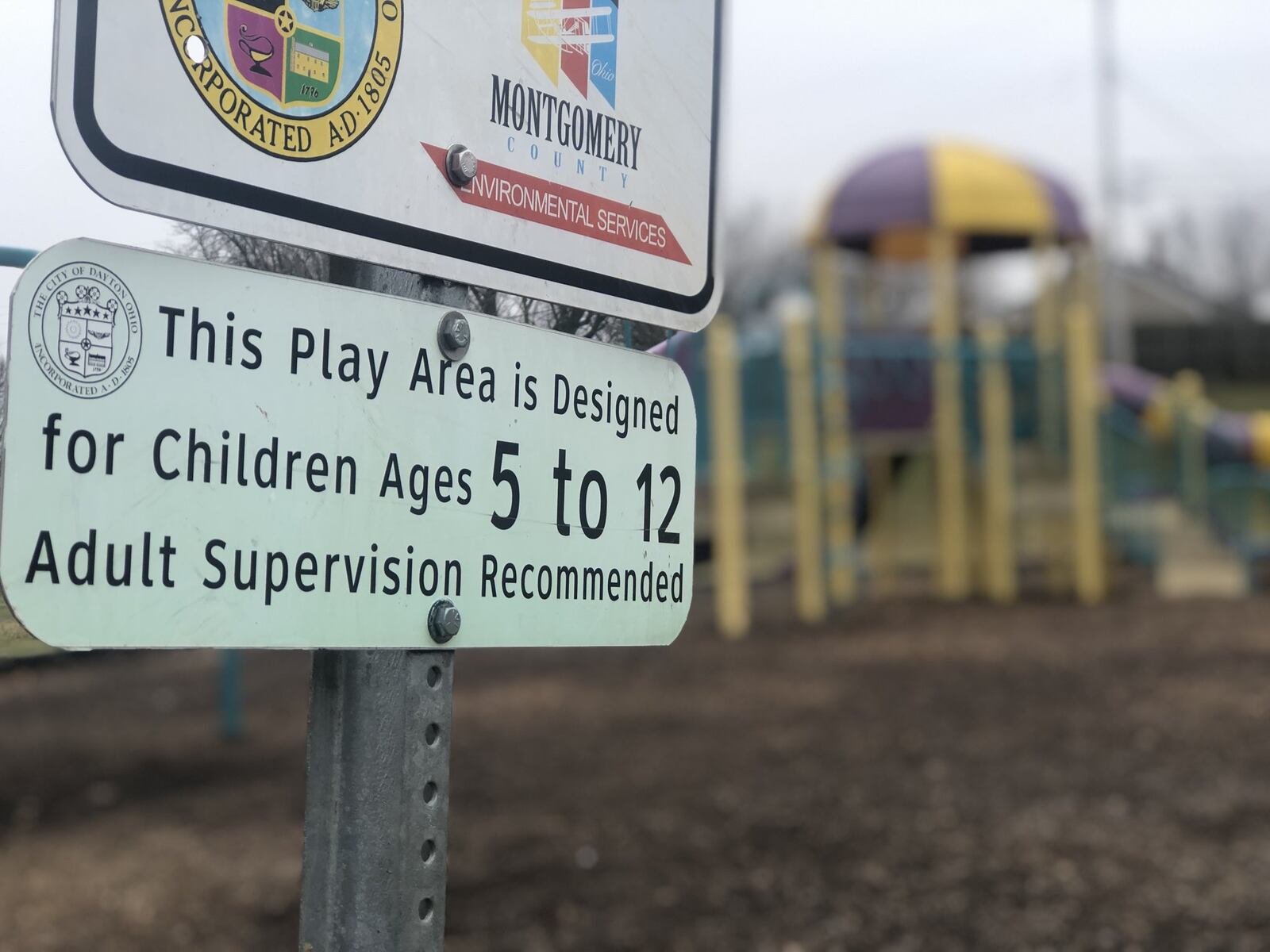 A playground outside of the Lohrey Recreation Center, by Belmont Park. CORNELIUS FROLIK / STAFF