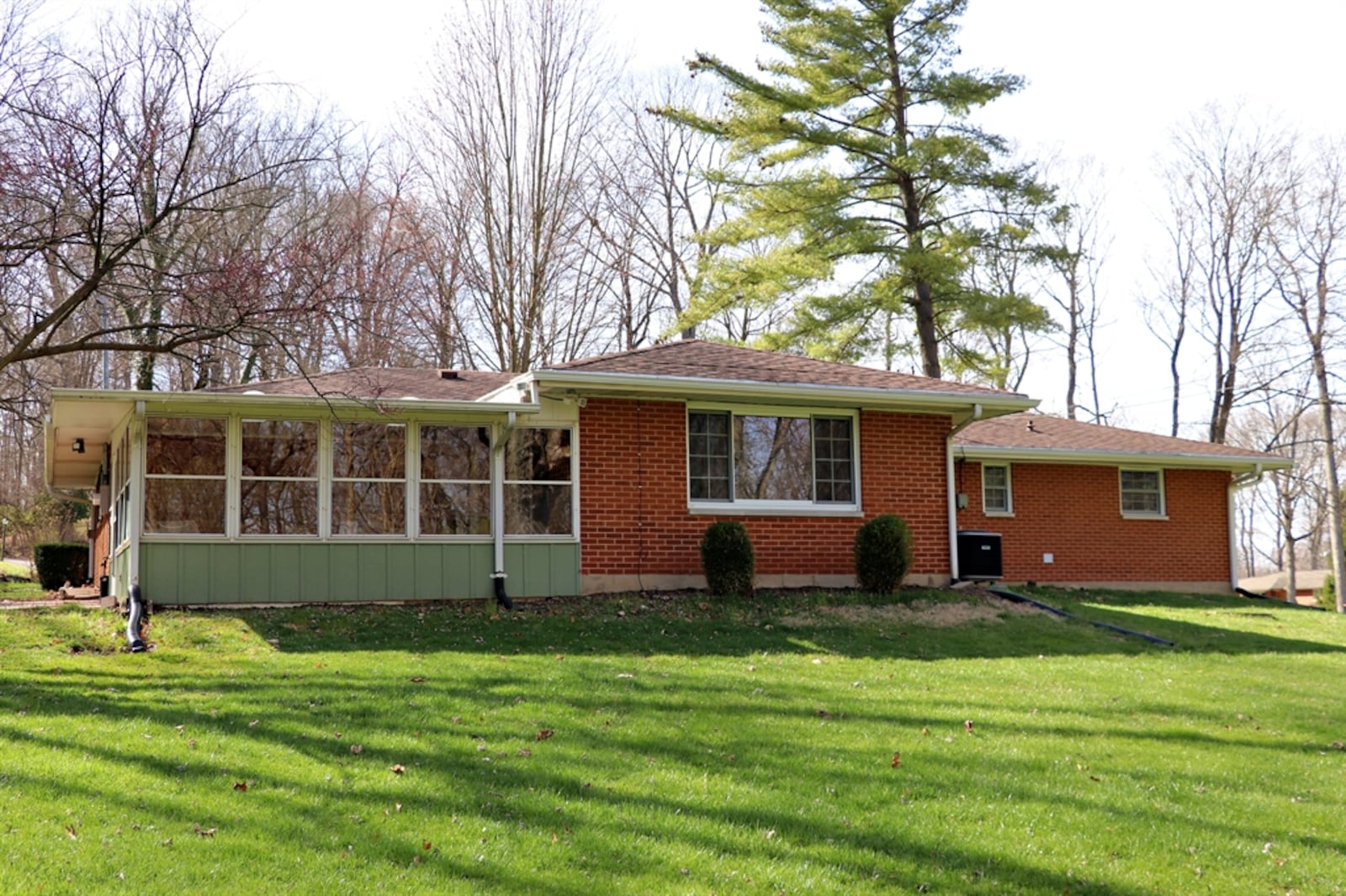 The Beavercreek house is on a half-acre wooded lot on a cul-de-sac.