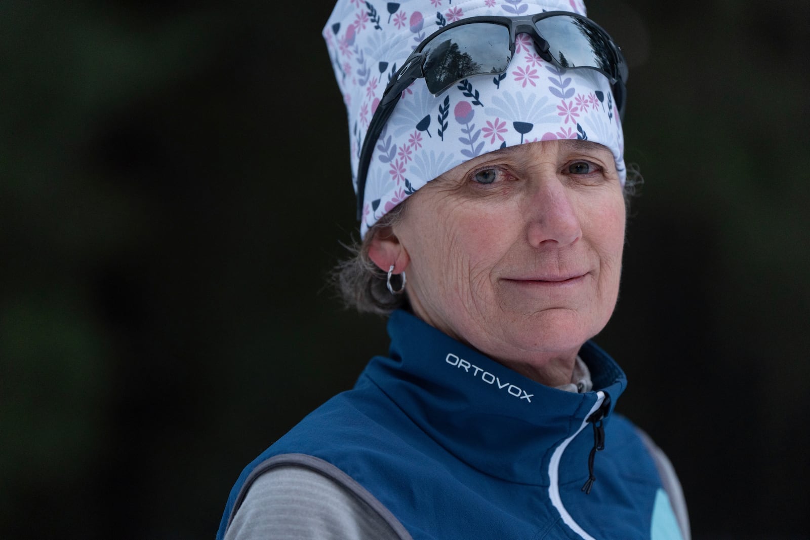 FILE - Two-time Olympian Joan Wilder poses for a photo while skiing at the Meissner Nordic Community Ski Area within the Deschutes National Forest on Nov. 22, 2024, in Deschutes County near Bend, Ore. (AP Photo/Jenny Kane, File)