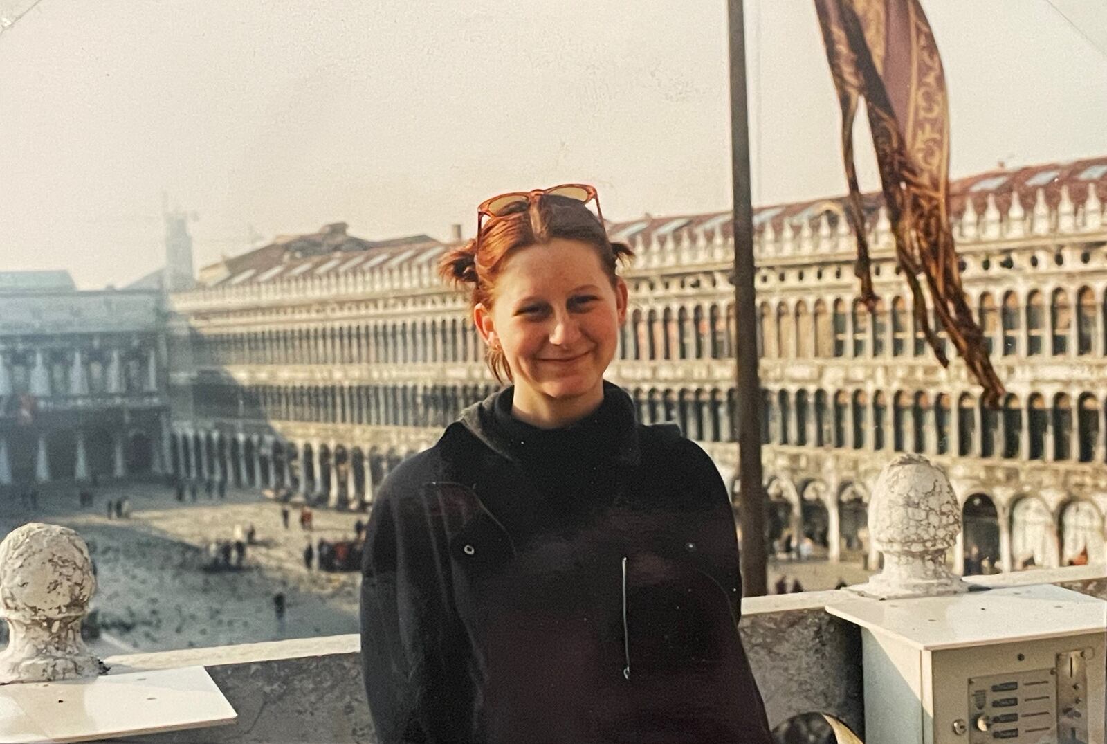 McConville as an art student in Europe in 2000.