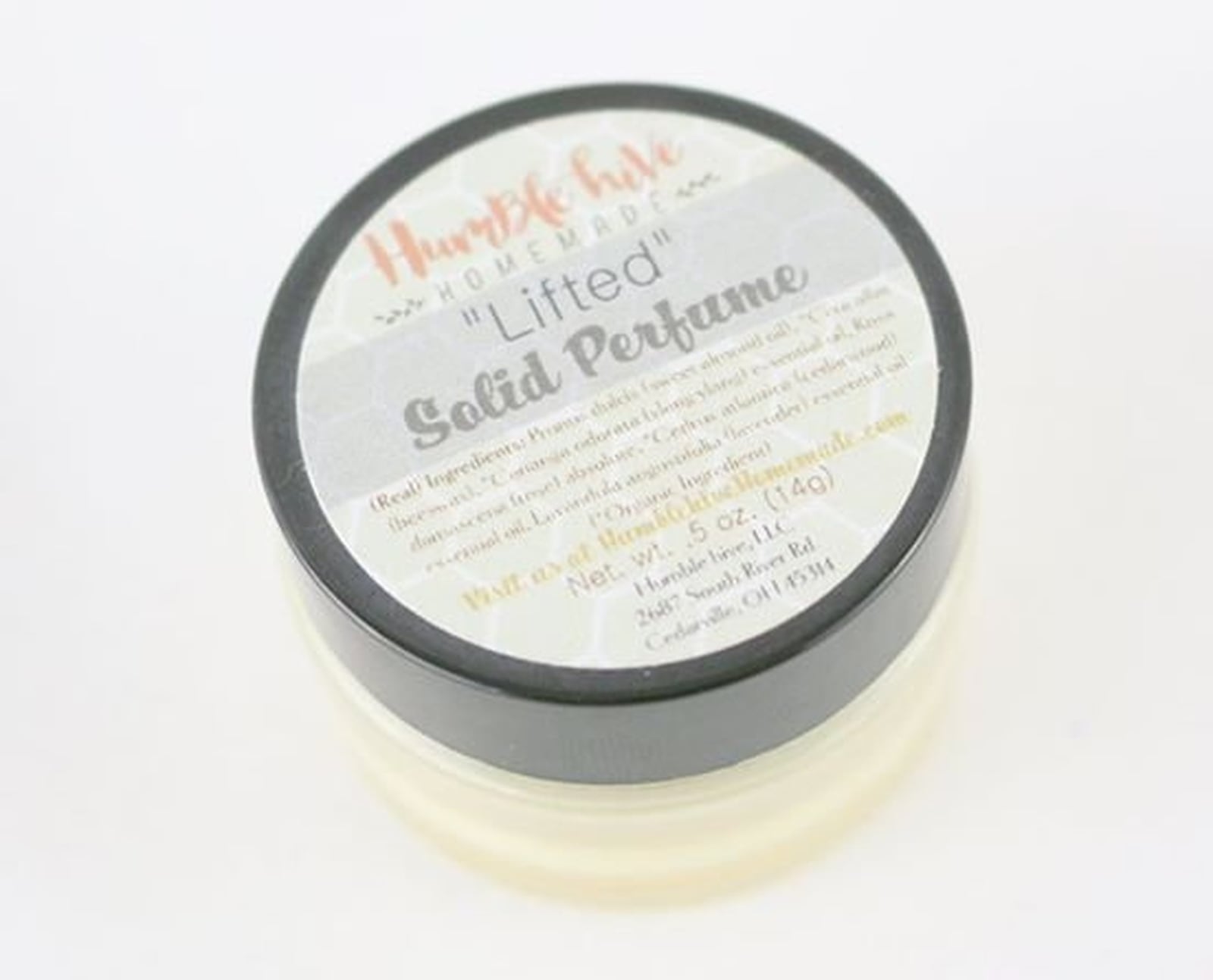 Humble Hive Homemade’s Solid Perfume Jars have a refreshing scent. CONTRIBUTED