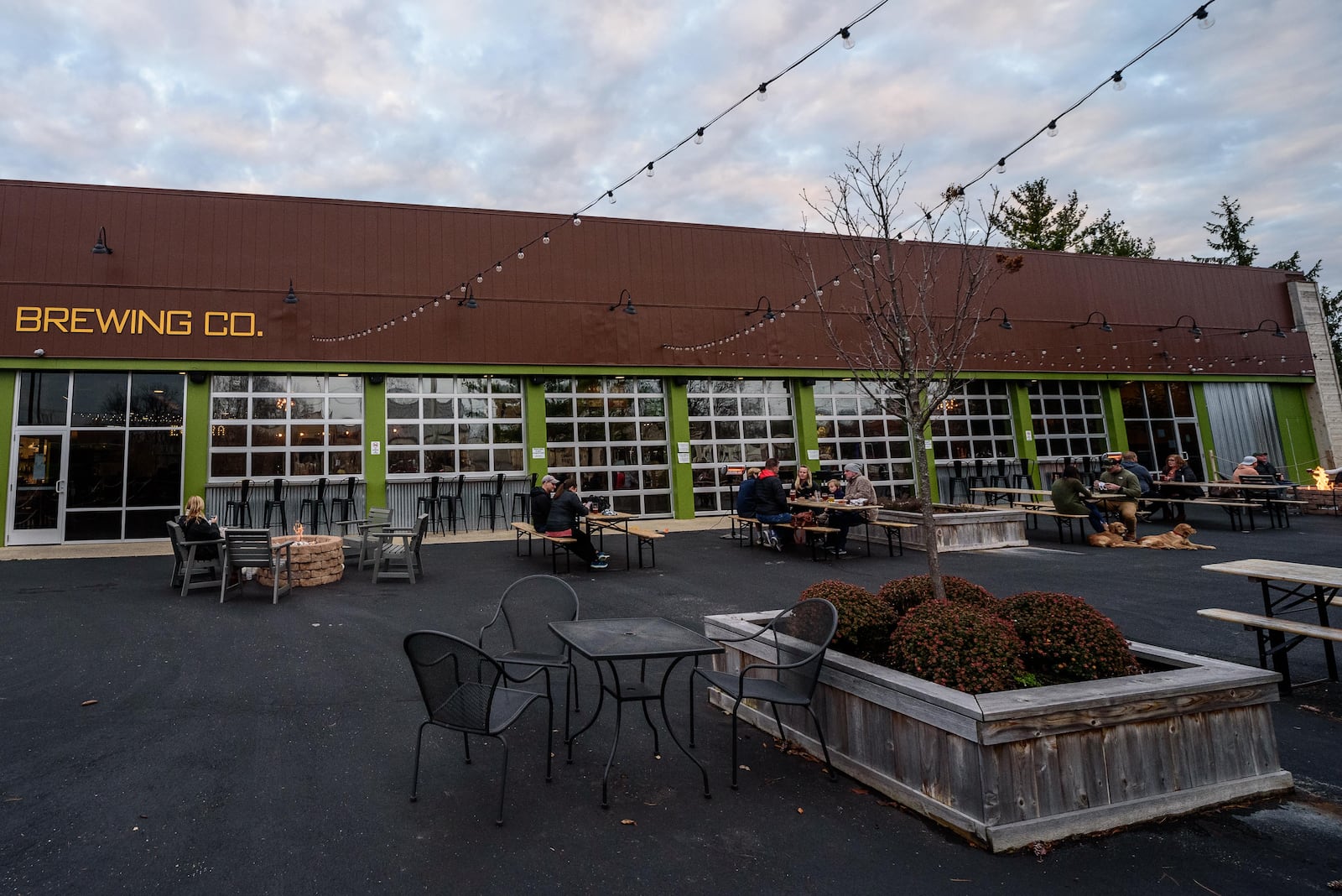 There's plenty of room to spread out at Eudora Brewing Company's patio space in Kettering  TOM GILLIAM/CONTRIBUTING PHOTOGRAPHER