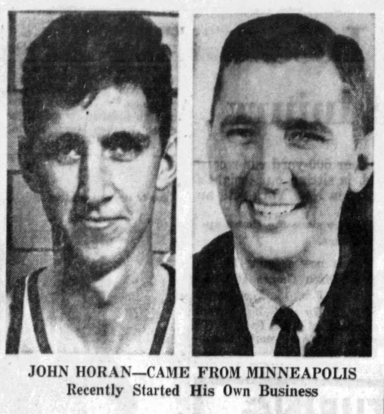 Former Dayton Flyer John Horan worked for NCR for nearly 10 years before starting his own business. DAYTON DAILY NEWS ARCHIVES