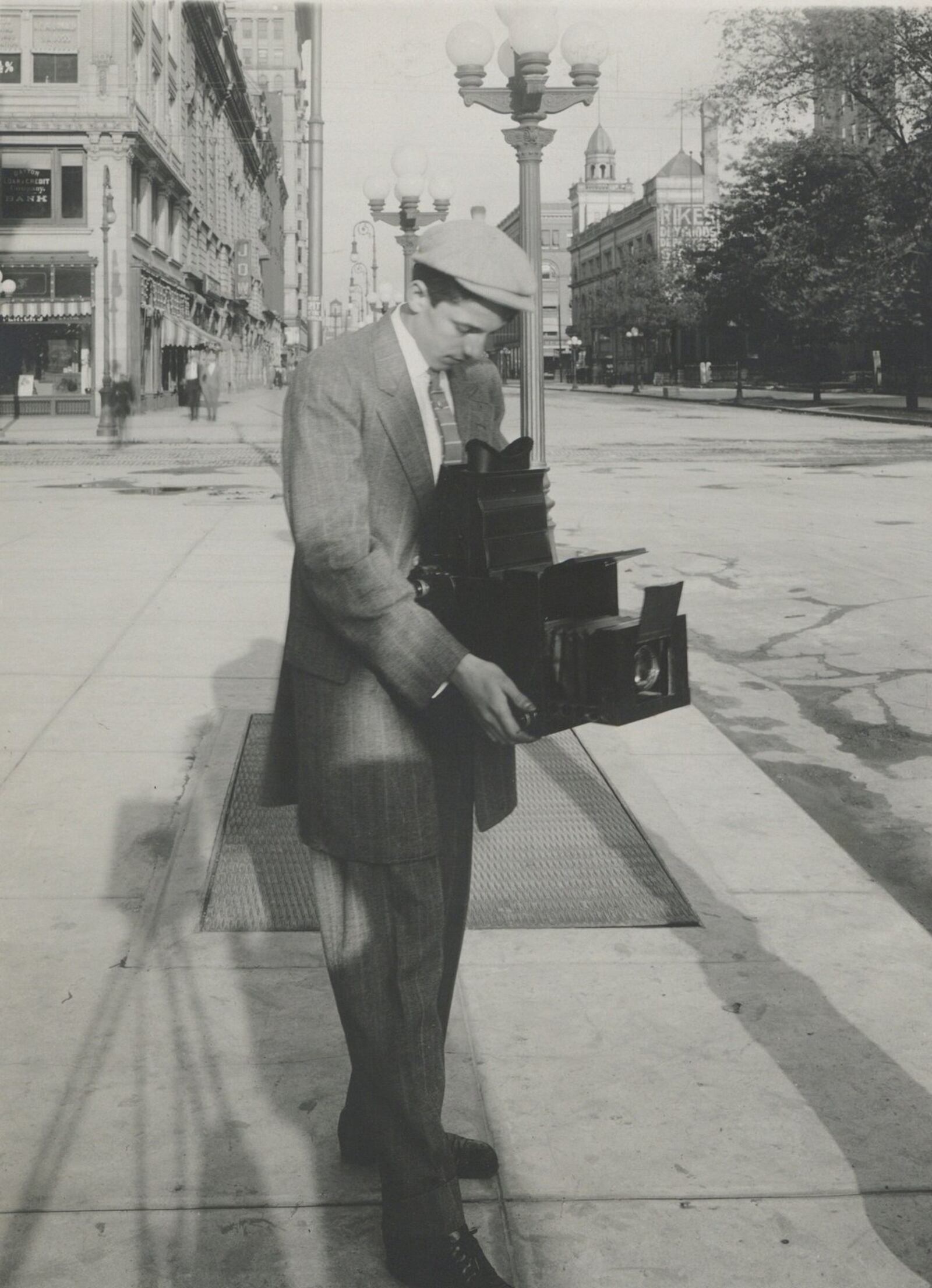 William Preston Mayfield with his camera, about 1910. Dayton Art Institute. On loan from Cristina and Ren Egbert.