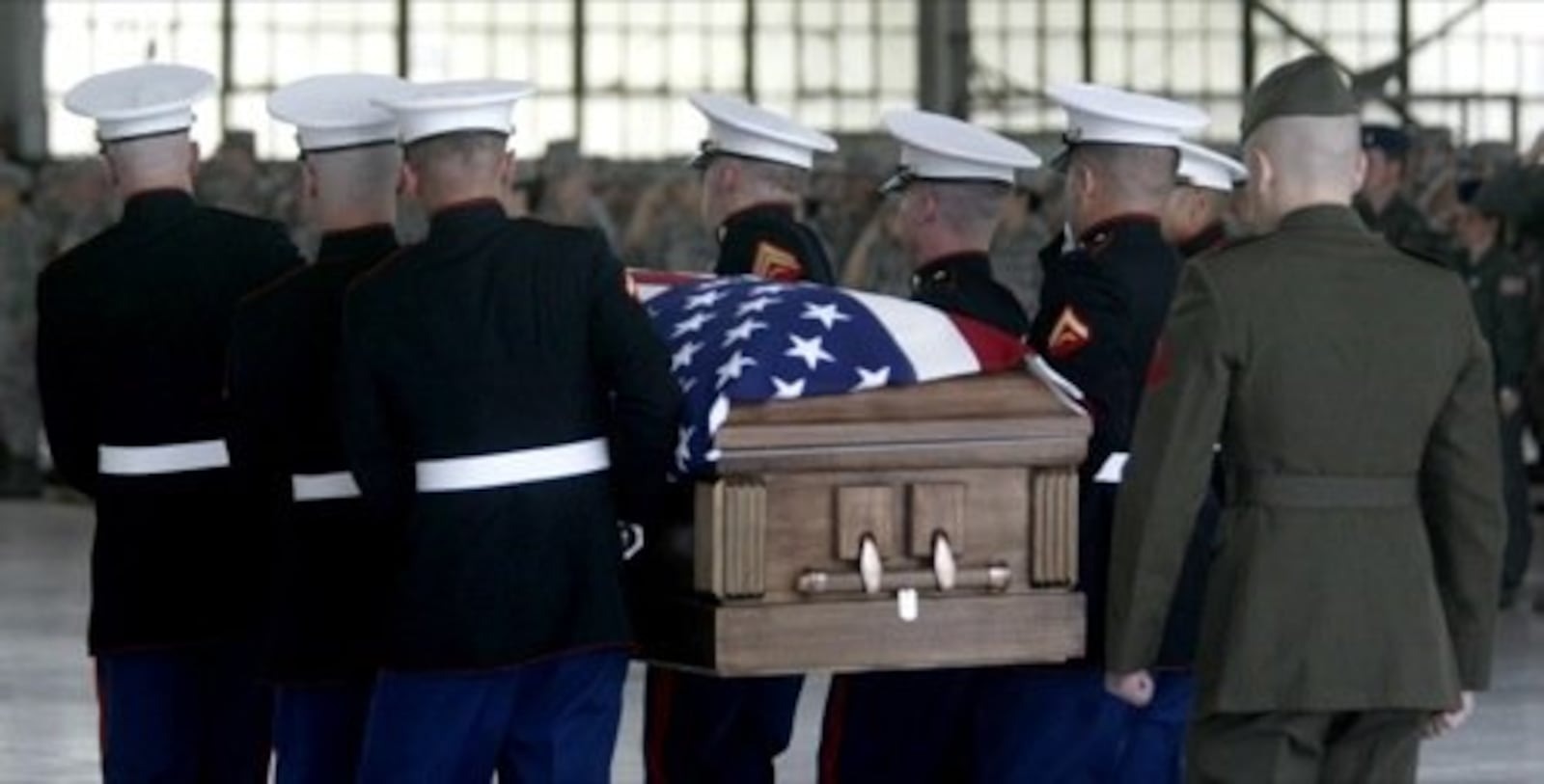 A dignified transfer ceremony was held for Marine Cpl. Paul "Rocky" Zanowick II. of Miamisburg at Wright- Patterson Air Force Base on June 9, 2011. Zanowick, 23, was killed in combat in the Nahr-E Saraj District of Helmand Provence, Afghanistan. FILE PHOTO 