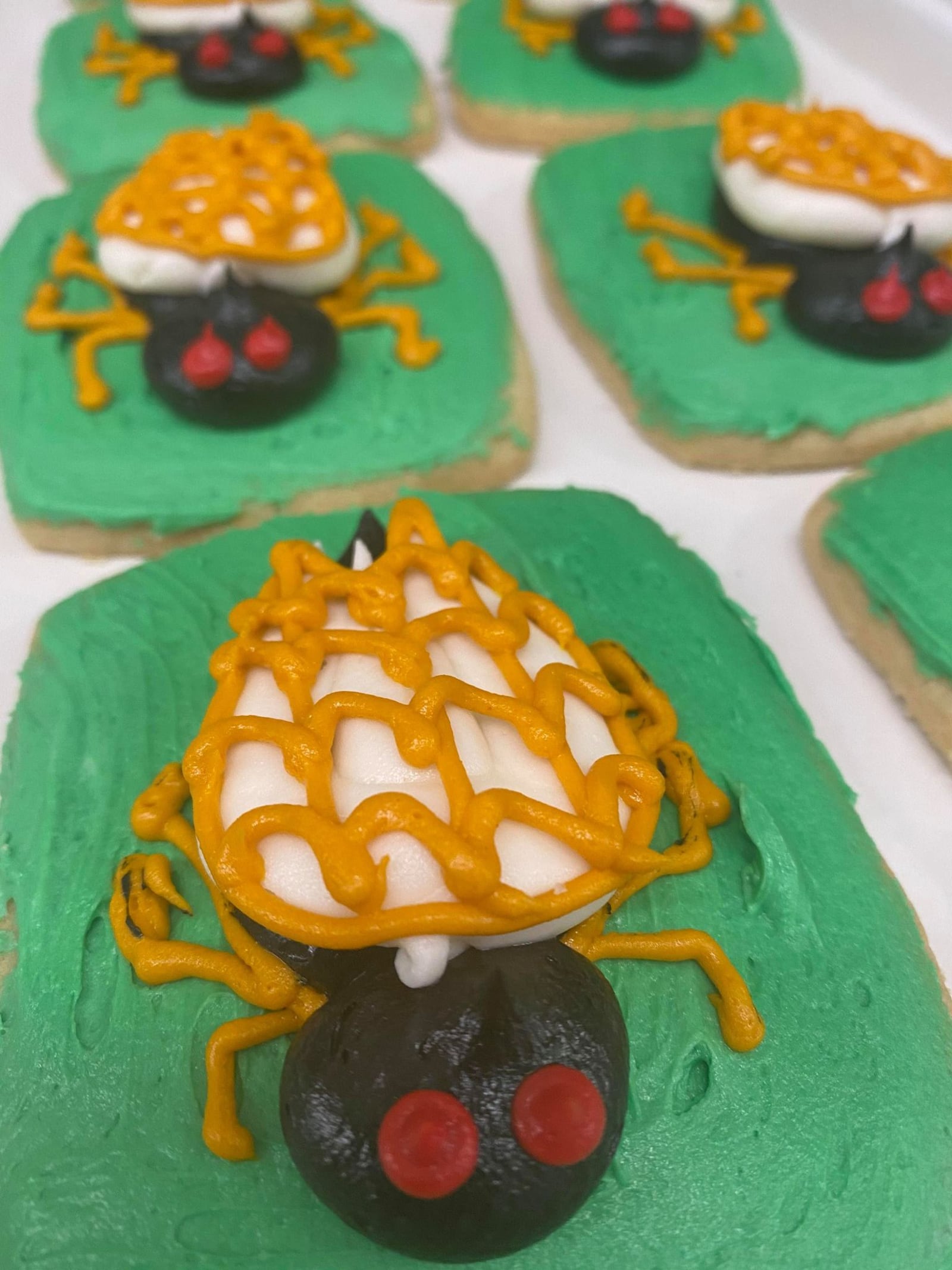 Ashley’s Pastry Shop in Oakwood is selling their own, bug-free, butter with butter cream frosting cicadas cookies.