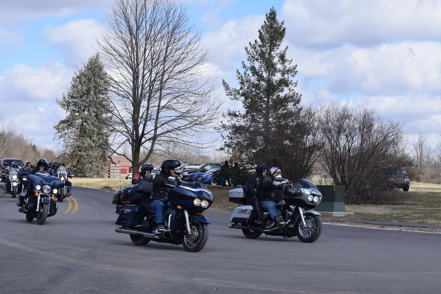 PHOTOS: Thousands of Outlaws attend motorcycle gang leaders funeral at Montgomery County Fairgrounds.