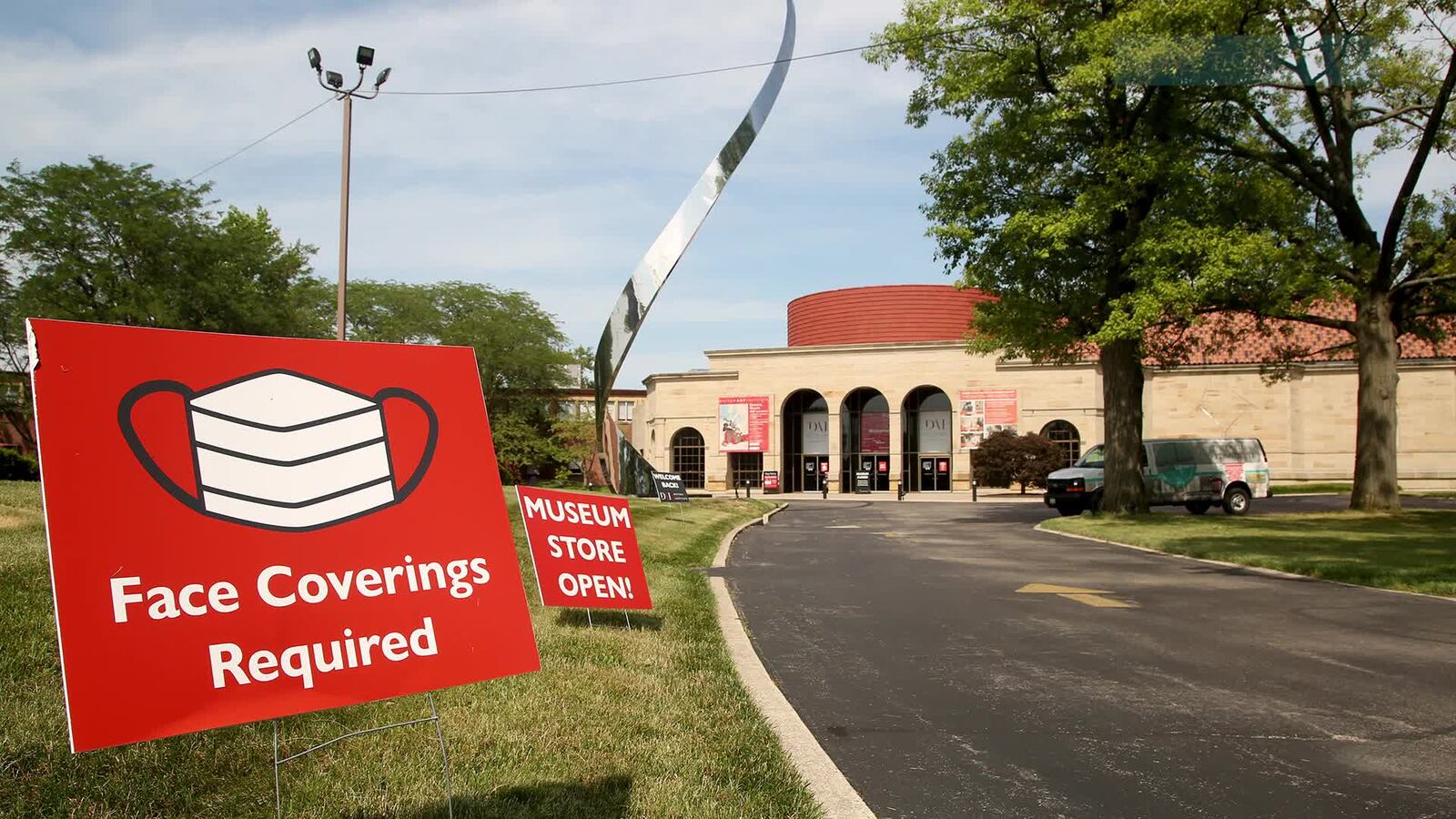 The Dayton Art Institute, closed for four months, reopens to the general public with enhanced safety measures.