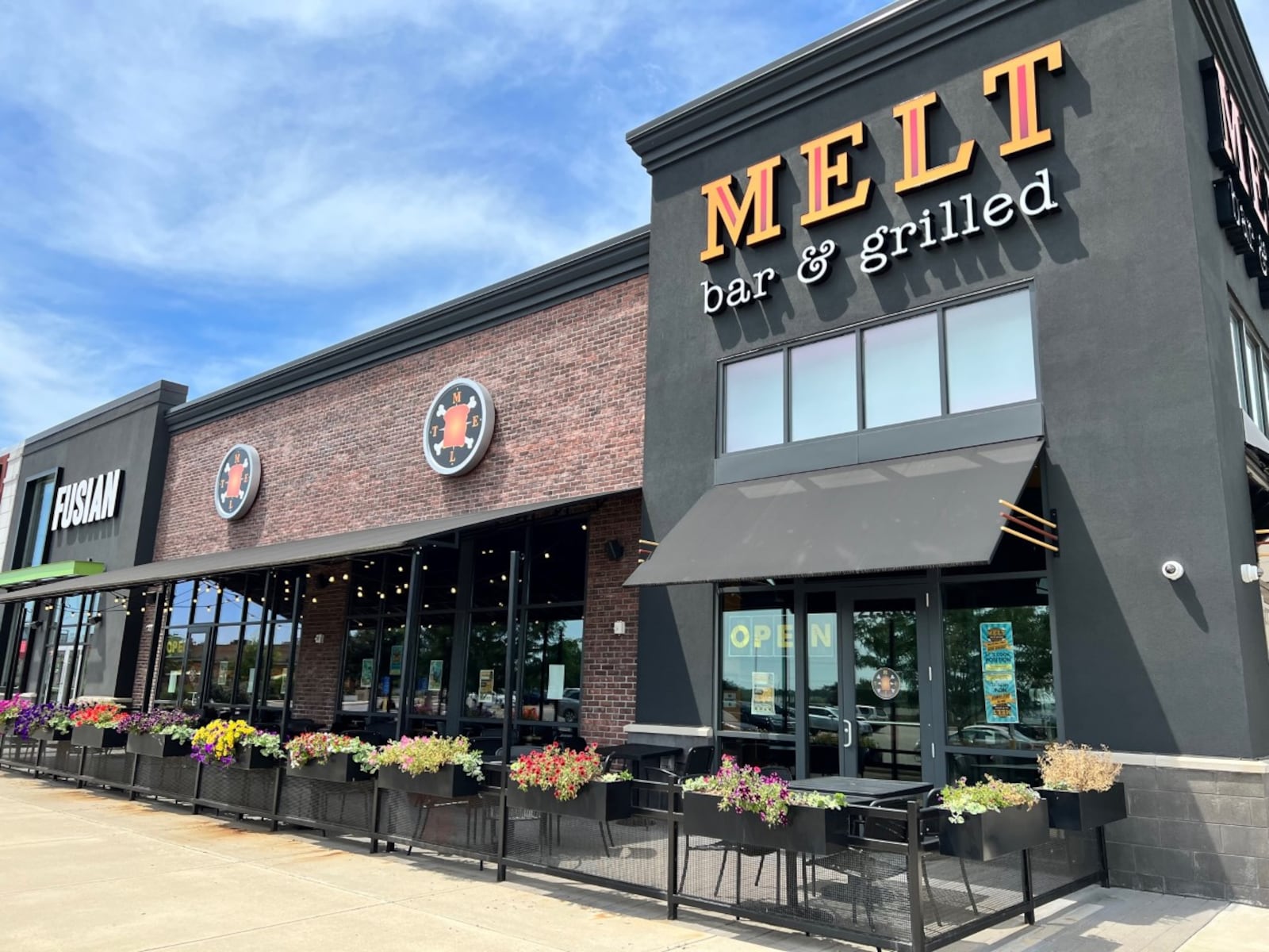 The patio at MELT bar and grilled at the Mall at Fairfield Commons is a great spot to enjoy seasonal specials. 