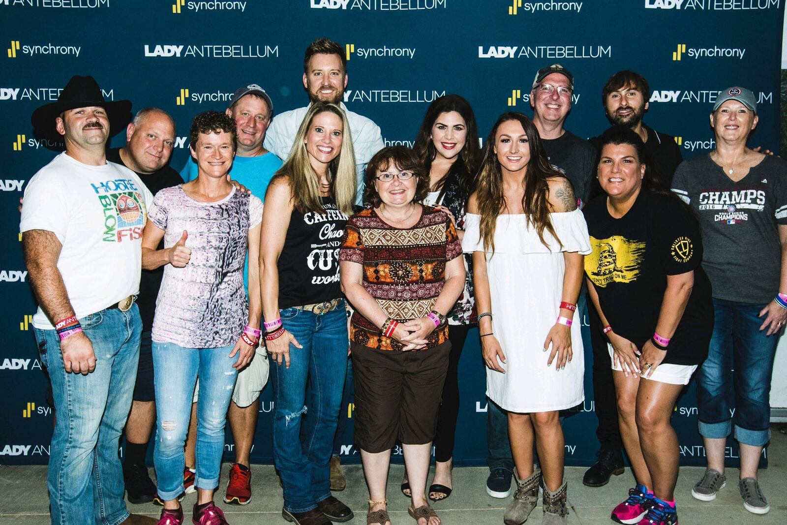 Some Middletown police officers and city staff met Lady Antebellum before the band's concert Thursday night at Riverbend Music Center. Police Chief Rodney Muterspaw called it “an amazing experience.”