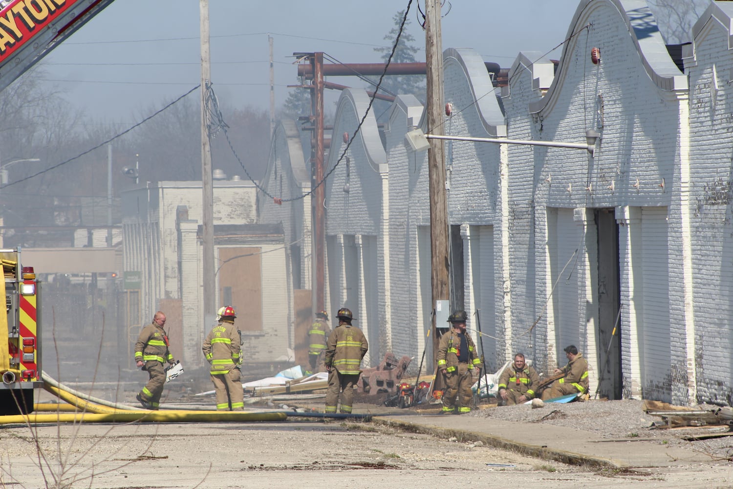 Fire at Wright brothers airplane factory site