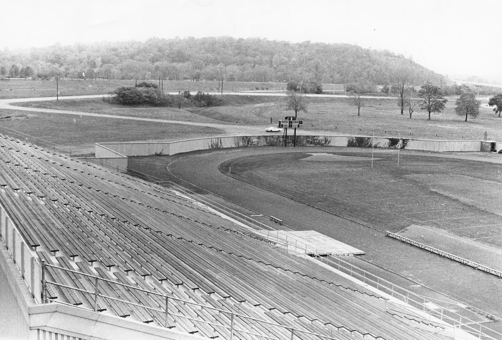 View looking south from Welcome Stadium near the future site of UD Arena.  WALT KLEIN / JOURNAL HERALD