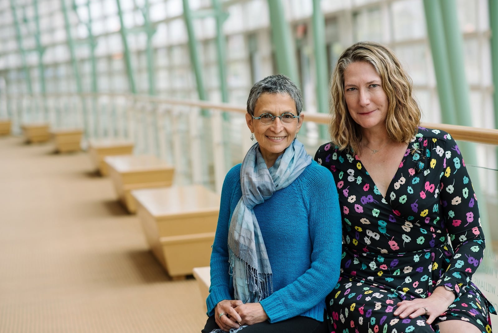 Composer Laura Kaminsky (left) and librettist Andrea Fellows Fineberg worked on “Finding Wright,” the first ever full-length opera commissioned for and presented by Dayton Opera. CONTRIBUTED