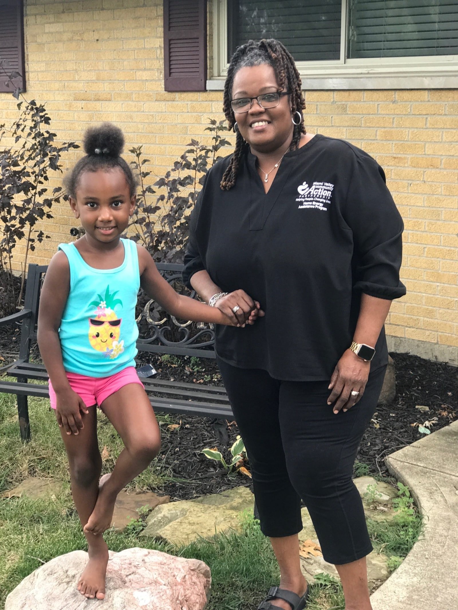 LaSandra James with her granddaughter, Reign, now 5 at her home in Kettering. Reign was just a couple months old when her mother, Lois Oglesby, was killed in the Oregon District mass shooting August 4, 2019. LaSandra and her husband Anthony are now raising Reign and her older sister, 12-year-old Hannah. Tom Archdeacon/CONTRIBUTED