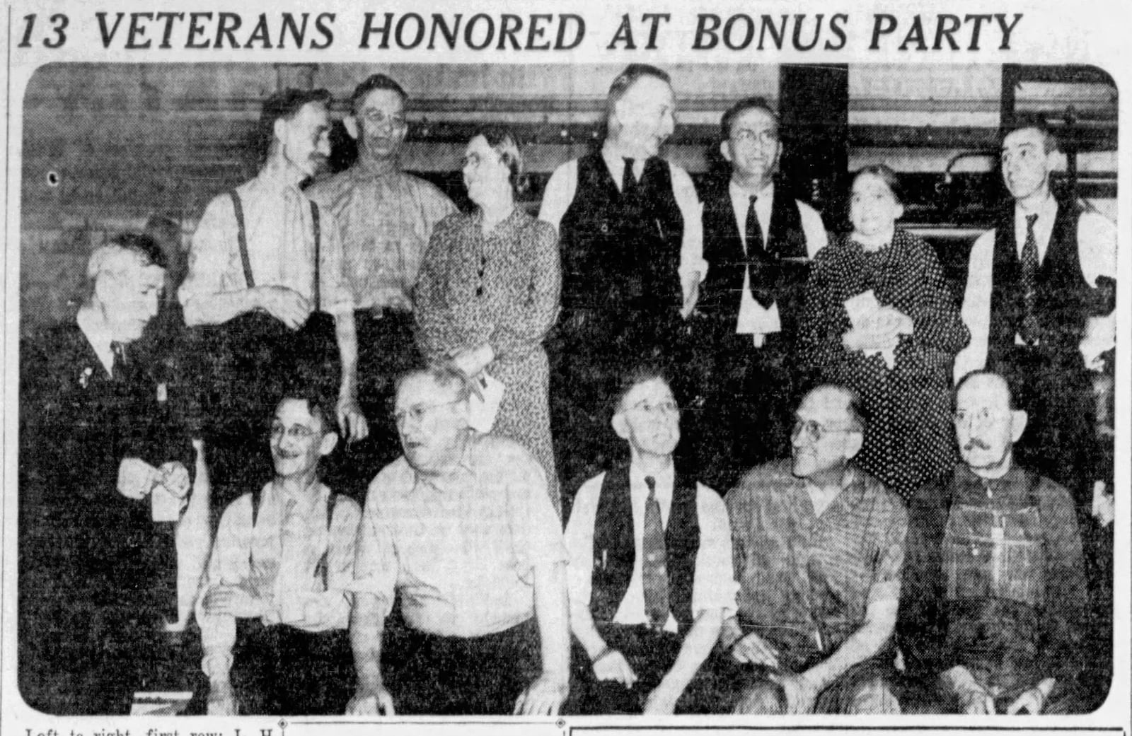 Dec. 24, 1937: 13 Veteran workers honored at bonus party. DAYTON DAILY NEWS ARCHIVES