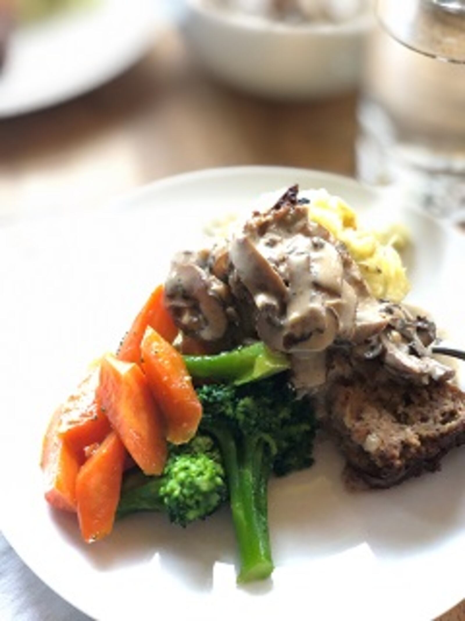 Candace Rinke's Meatloaf with Mashed Potatoes and Veggies.